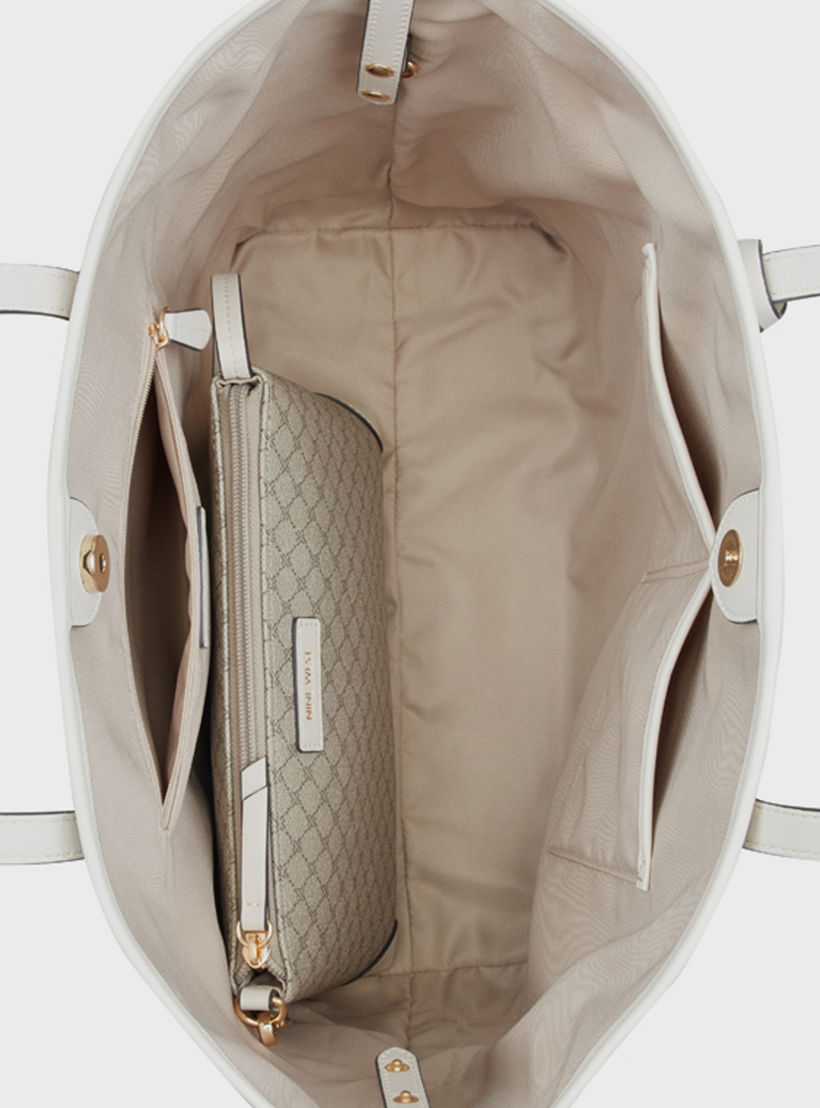 ناين ويست- شنطة توت تيجان مونوغرام بمقبض مزدوج وإغلاق مغناطيسي-women-bagsandwallets-handbags-image-3
