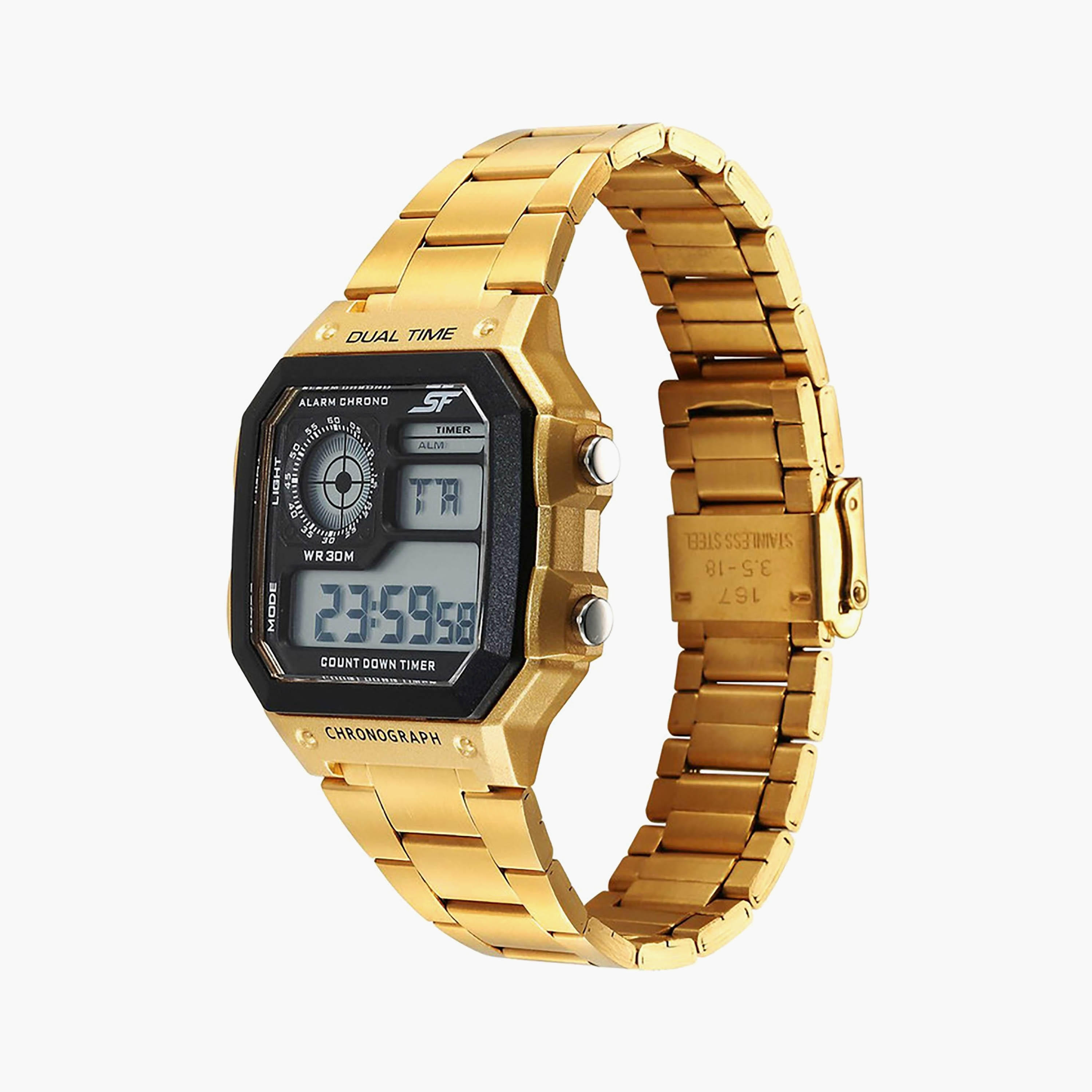 Sonata Gold Digital Stainless Steel Watch | 77134PM03-men-watchesandjewellery-watches-image-2