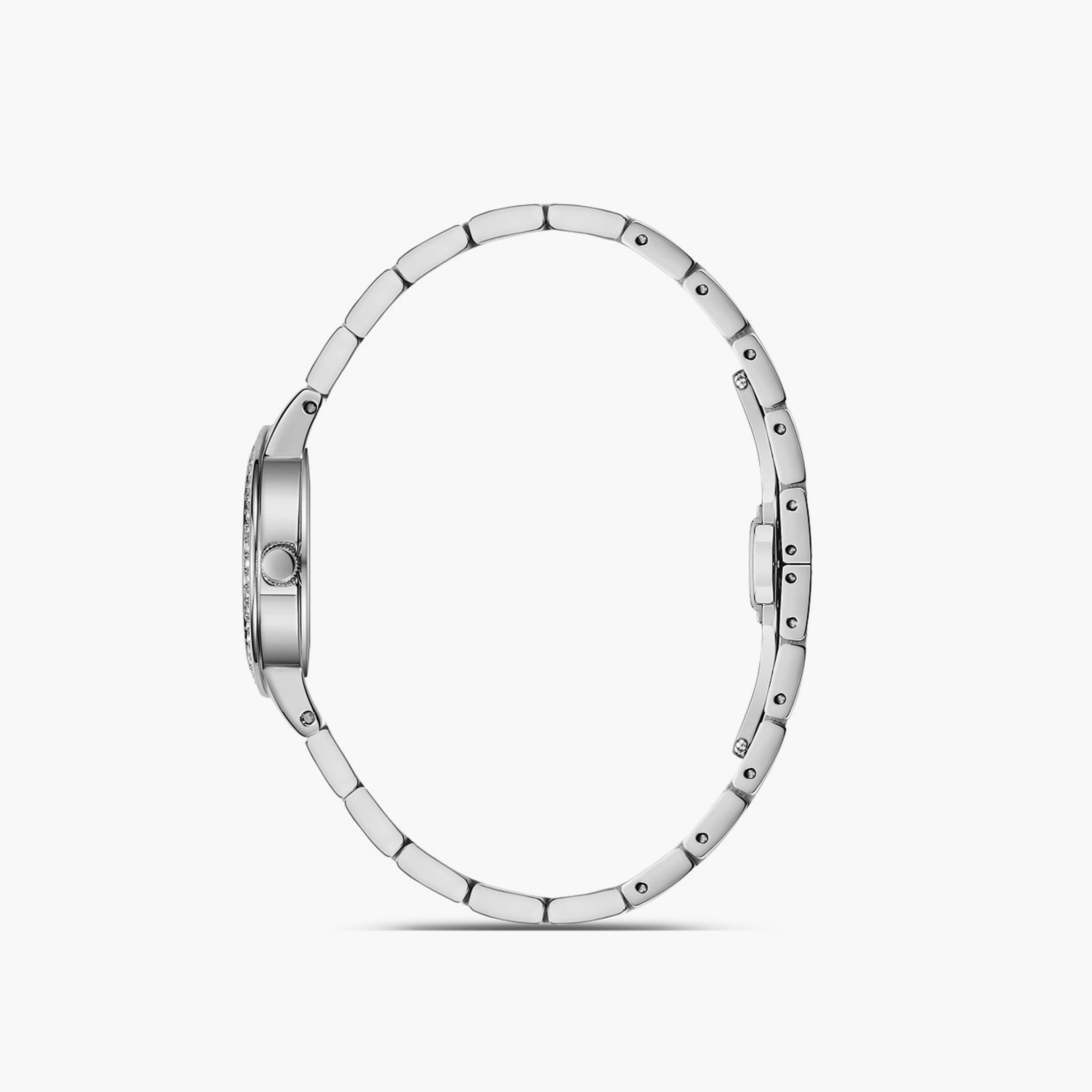 أوماكس- ساعة تناظرية للنساء سوار معدني لون فضي 26مم | SQ-BS006PU3S-women-watchesandjewellery-watches-image-2