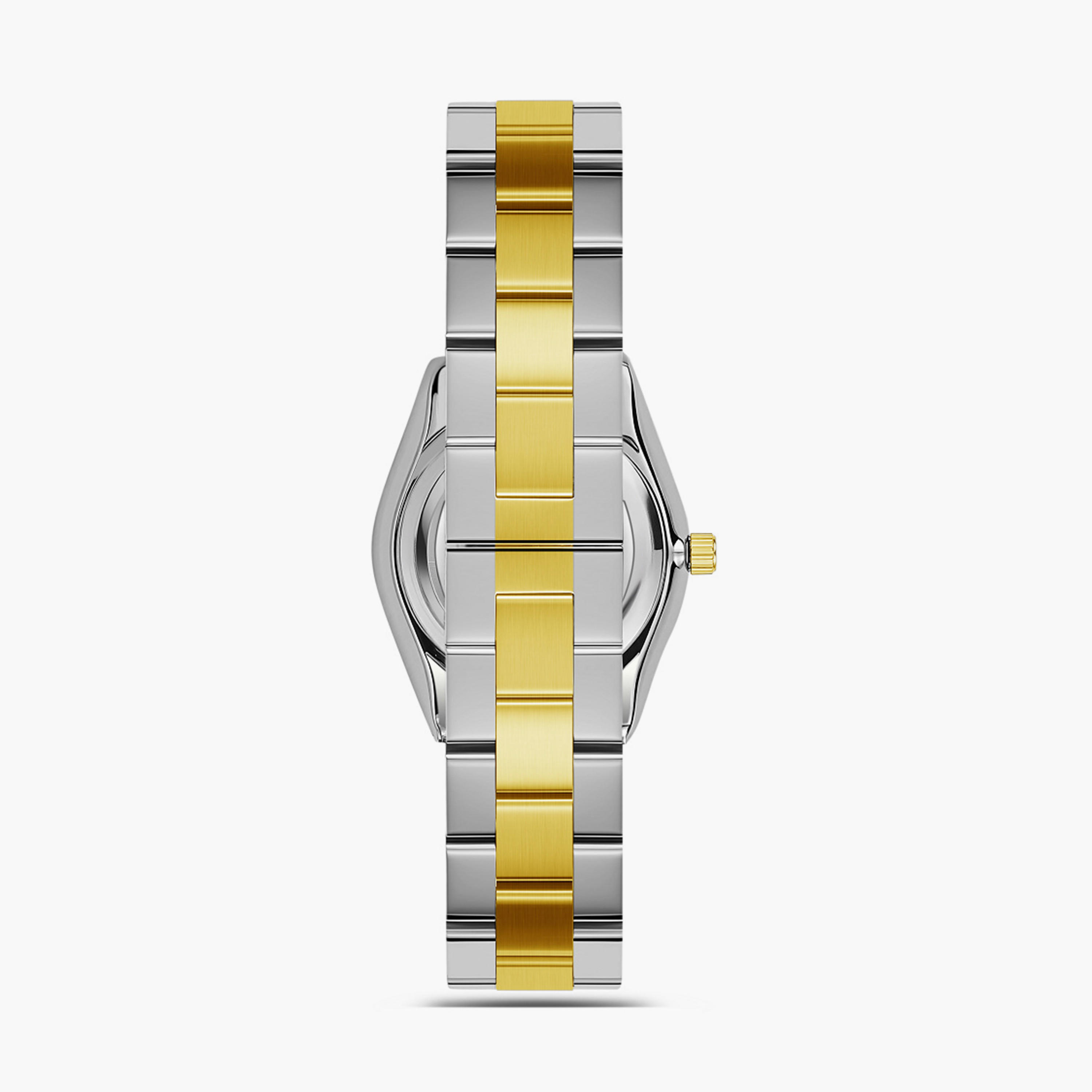 Omax Women's 28MM Dual Tone Analog Metal Strap Watch | SQ-BS008T3II-women-watchesandjewellery-watches-image-3