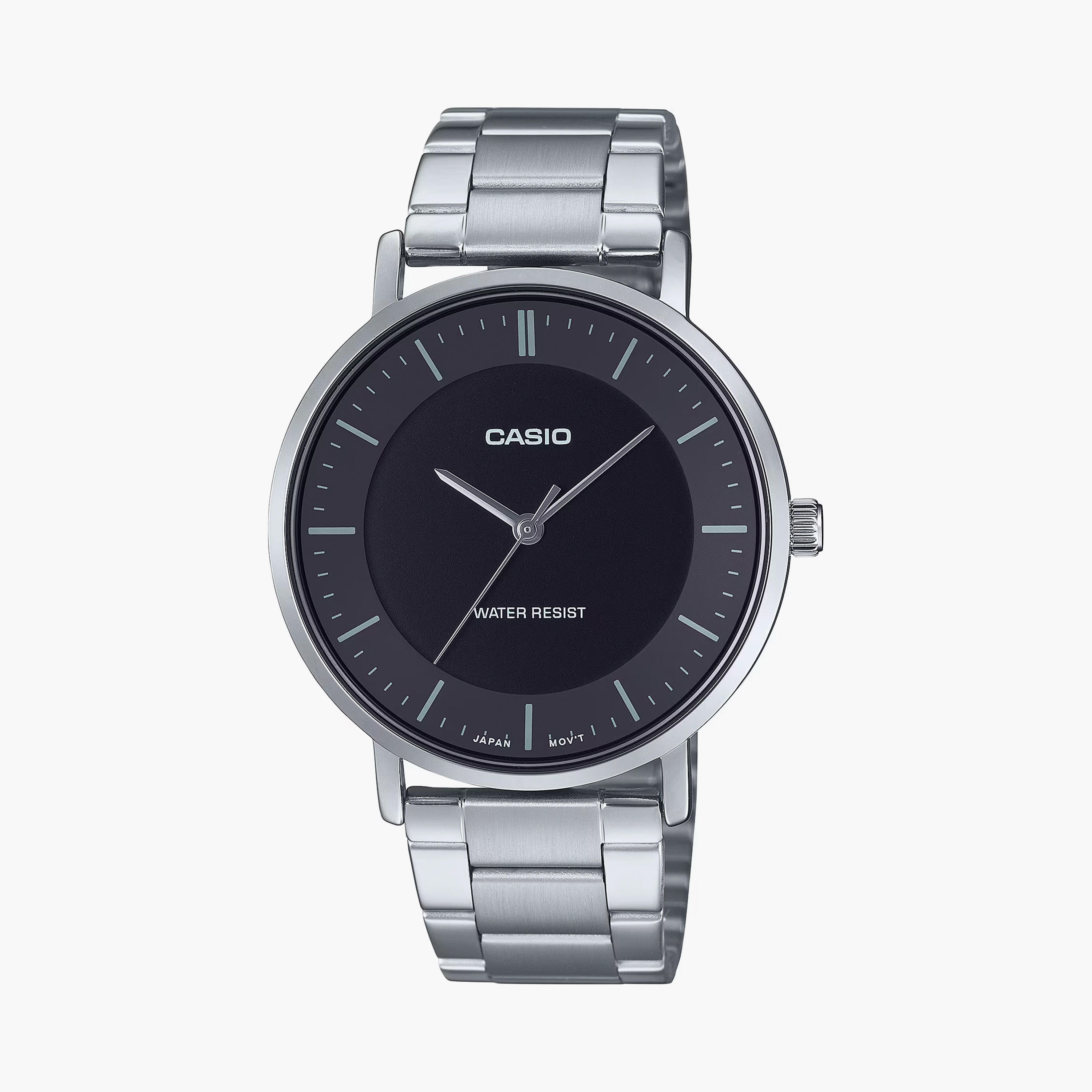 كاسيو- ساعة للرجال سوار ستانلس ستيل لون أسود مقاس 40 مم-men-watchesandjewellery-watches-image-1