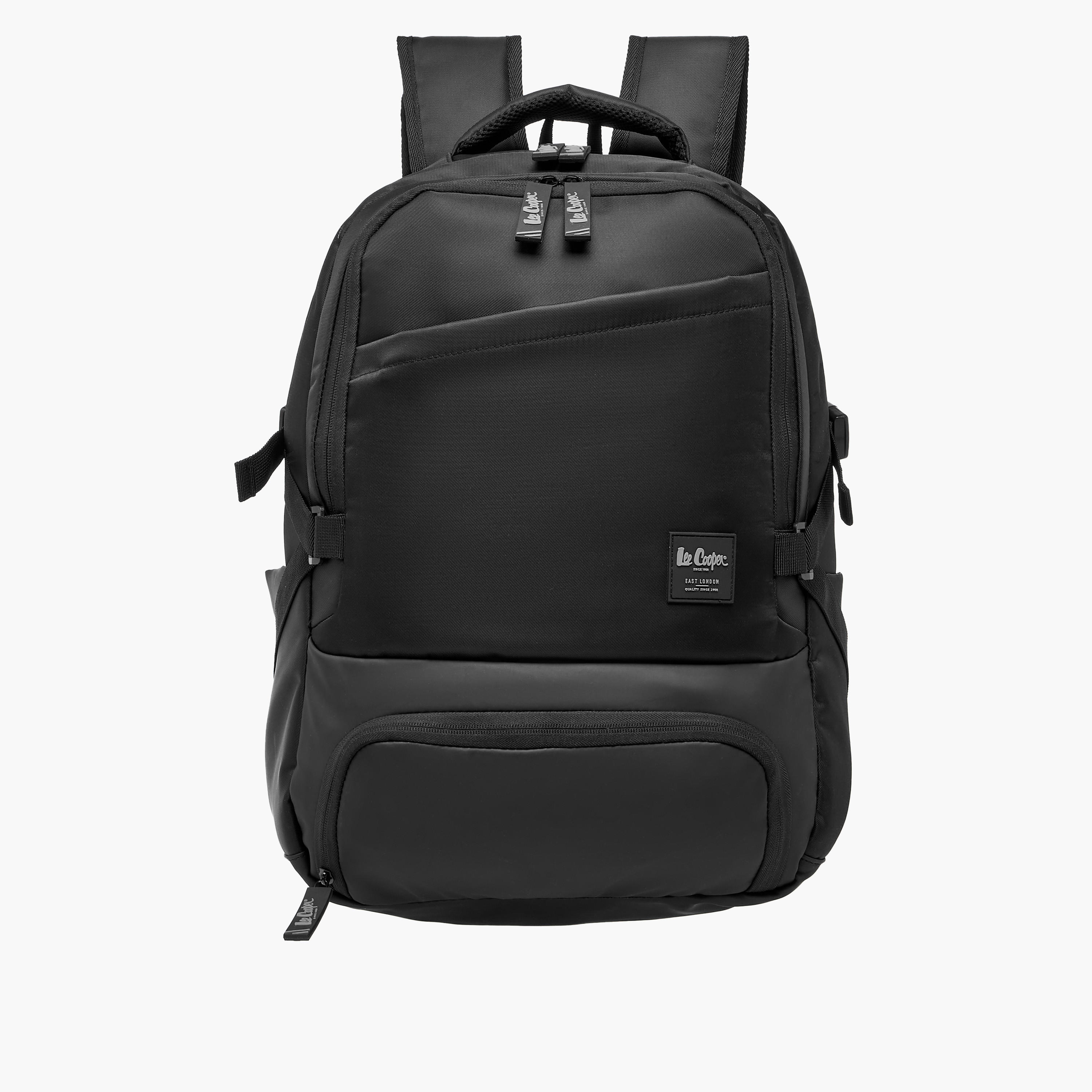 شنطة ظهر بألواح وسحاب إغلاق بسحاب وحمّالات قابلة للتعديل من لي كوبر - 47x32x15 سم-men-bags-image-1