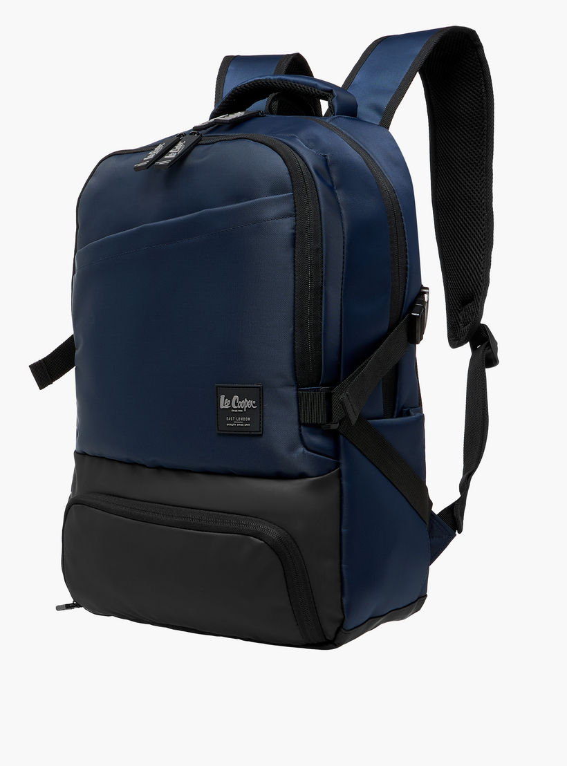 شنطة ظهر بألواح وسحاب إغلاق بسحاب وحمّالات قابلة للتعديل من لي كوبر - 47x32x15 سم-men-bags-image-4