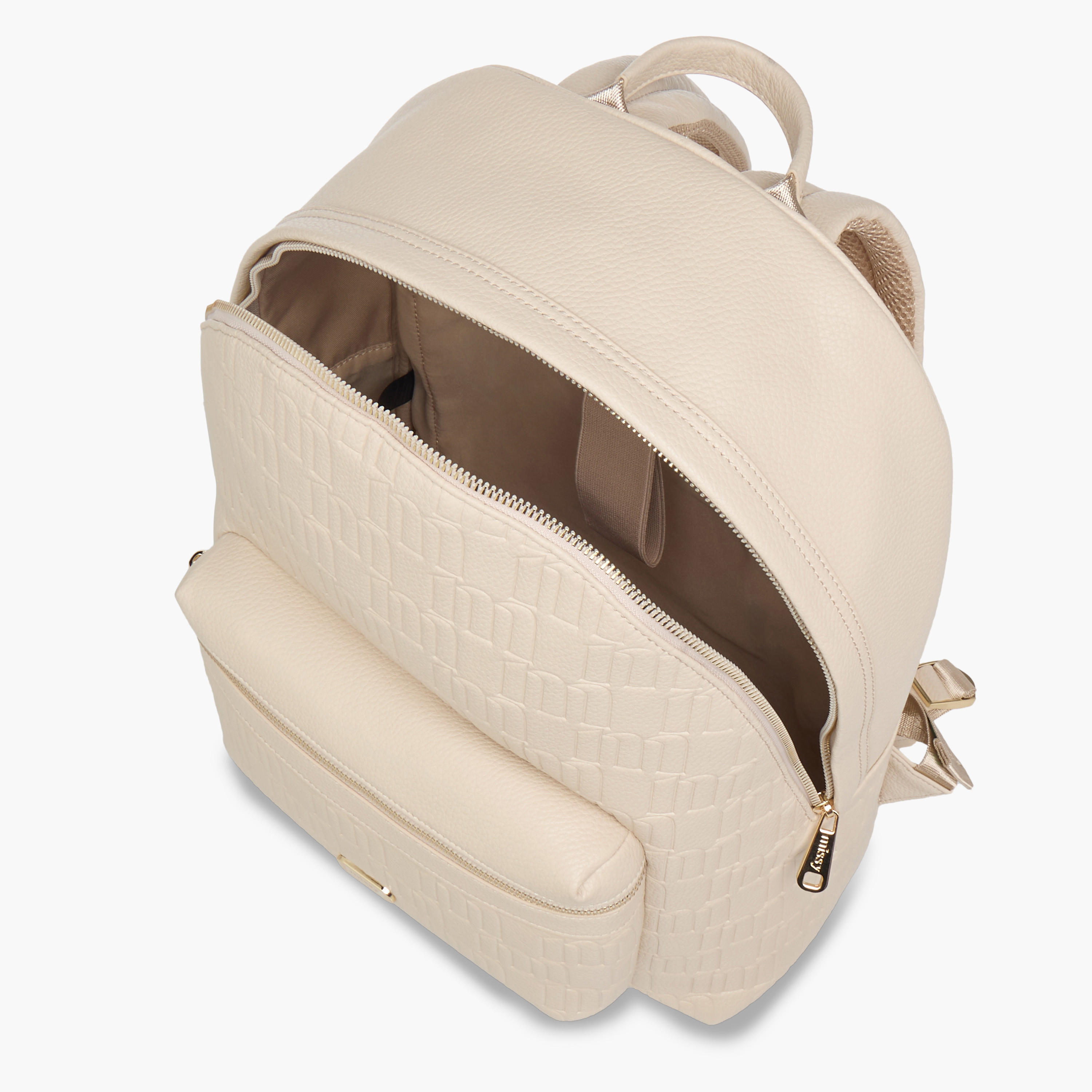 Missy Monogram Embossed Backpack with Laptop Compartment-women-bagsandwallets-backpacks-image-8