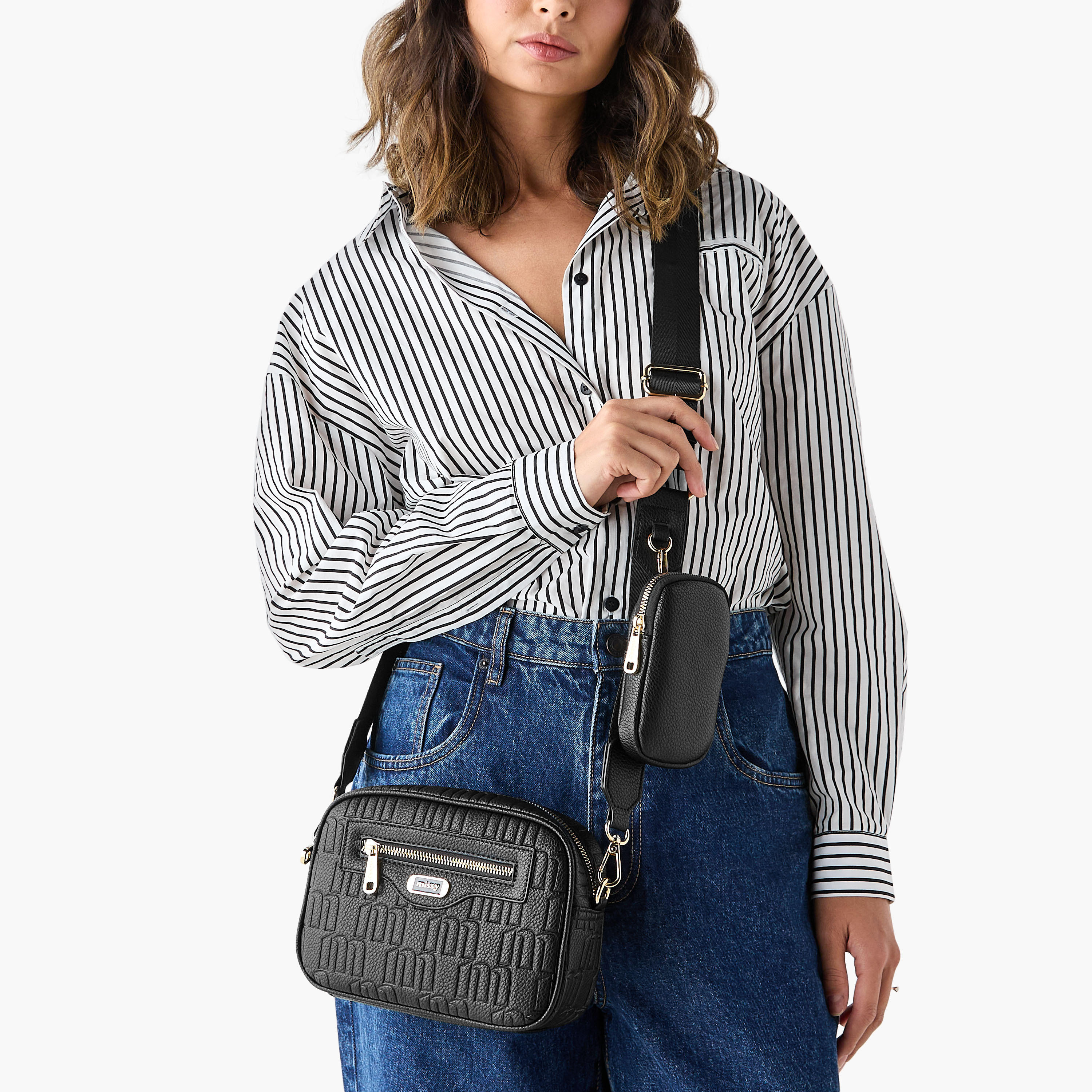 Missy Monogram Embossed Crossbody Bag with Pouch and Adjustable Strap-women-bagsandwallets-handbags-image-2