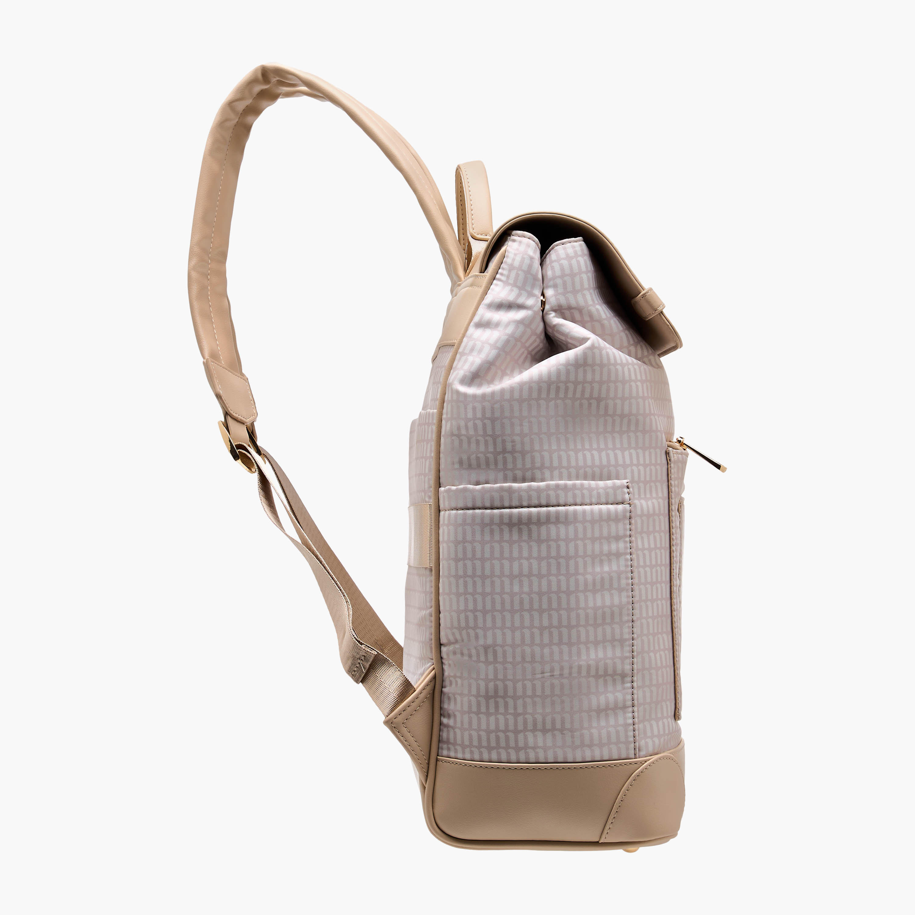 شنطة ظهر بأحزمة كتف قابلة للتعديل وطبعات مونوجرام من ميسي - 33x14x38 سم-women-bagsandwallets-backpacks-image-3