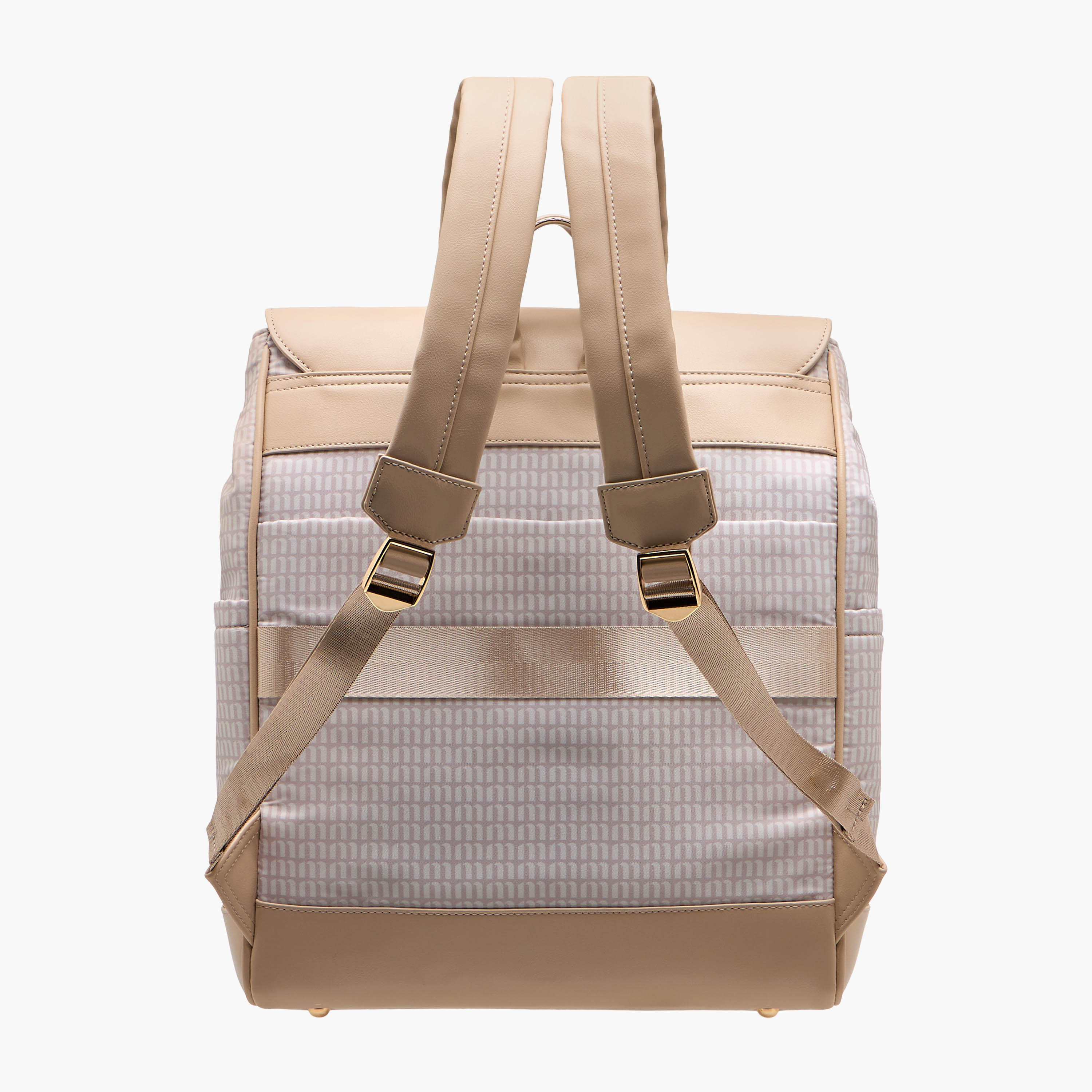 شنطة ظهر بأحزمة كتف قابلة للتعديل وطبعات مونوجرام من ميسي - 33x14x38 سم-women-bagsandwallets-backpacks-image-5