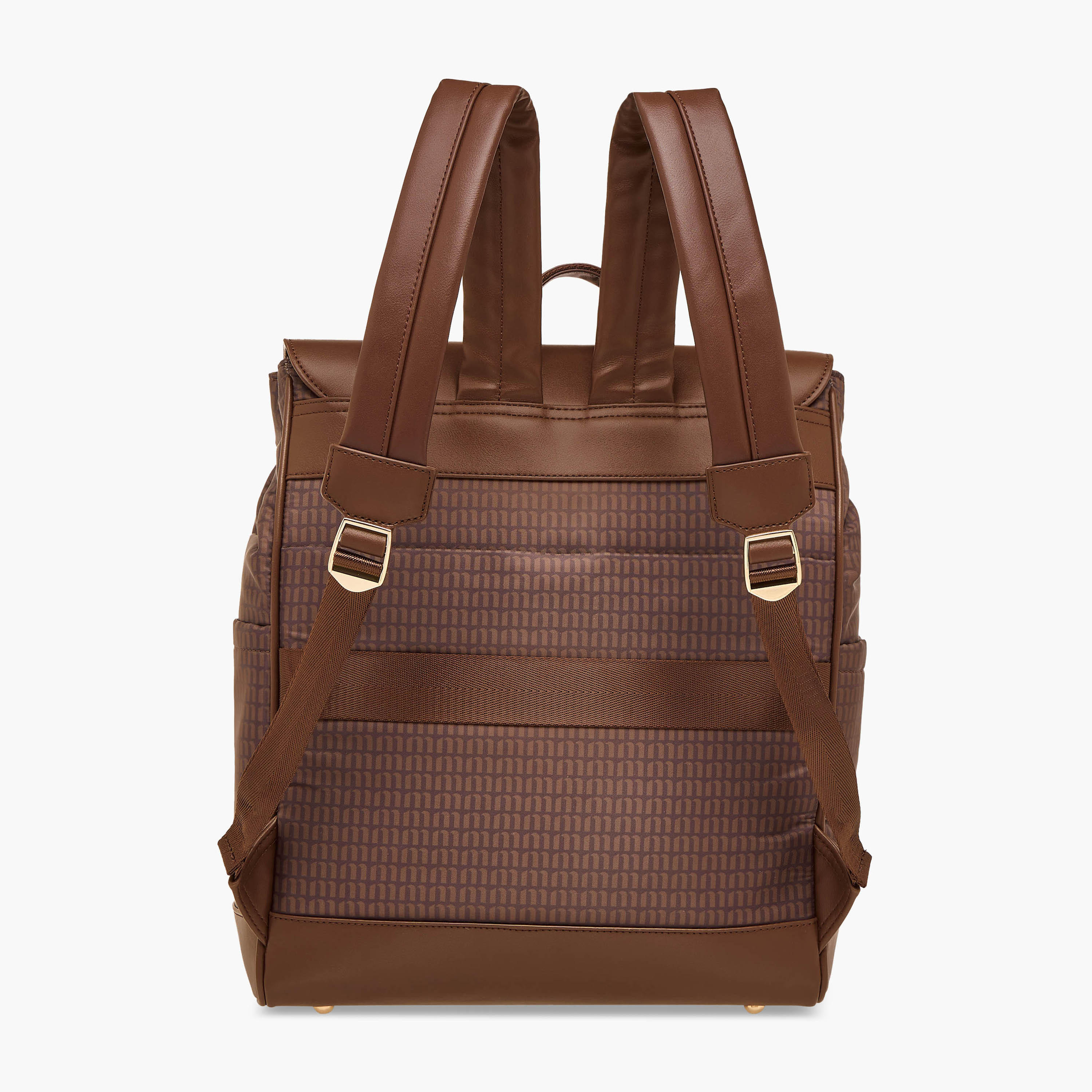 شنطة ظهر بأحزمة كتف قابلة للتعديل وطبعات مونوجرام من ميسي - 33x14x38 سم-women-bagsandwallets-backpacks-image-5
