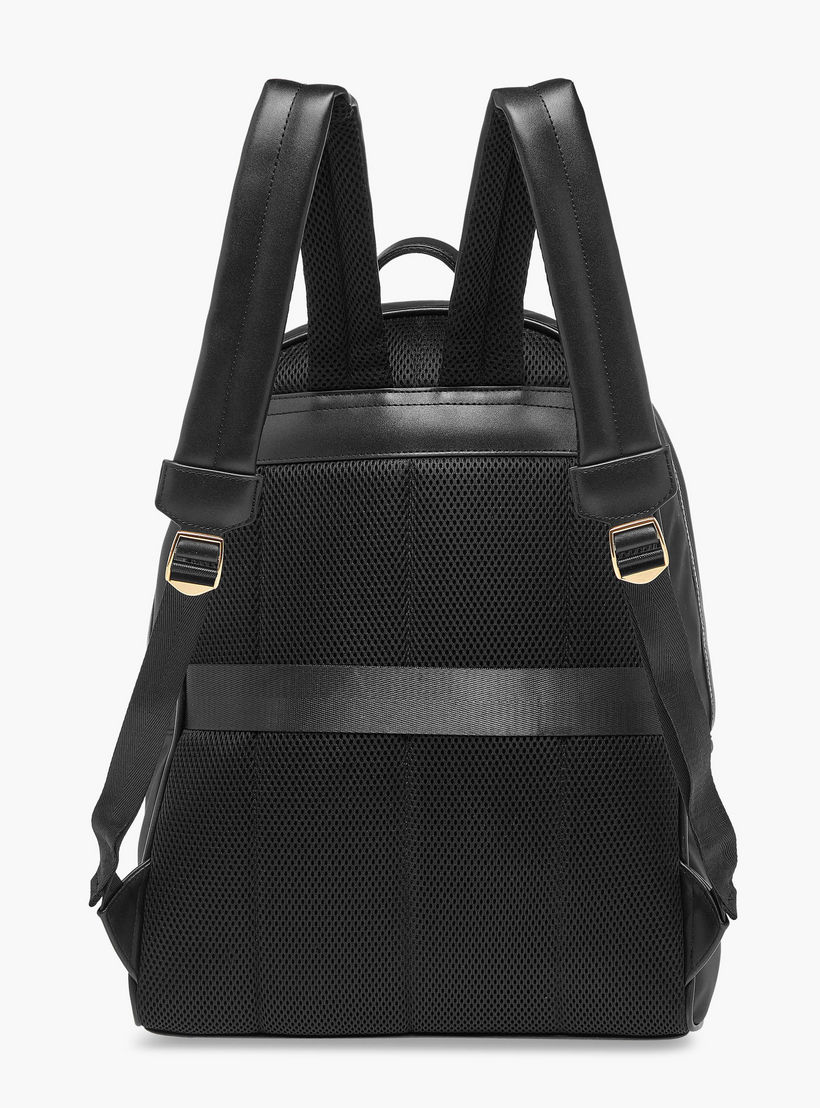 Missy Solid Backpack with Adjustable Shoulder Straps and Zip Closure - 32x19x40 cm-women-bagsandwallets-backpacks-image-5