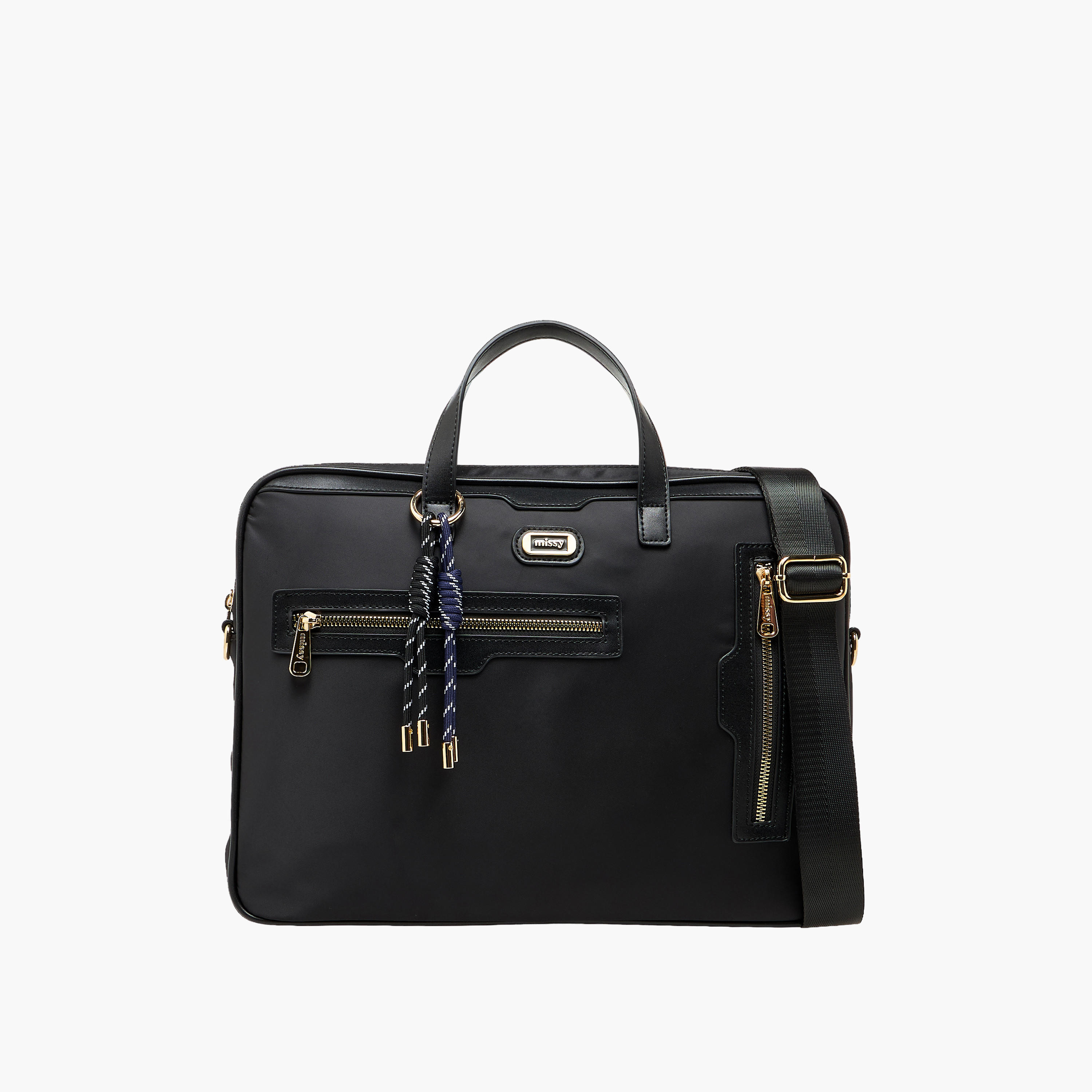 شنطة لابتوب سادة بحزام قابل للفصل من ميسي-women-bagsandwallets-handbags-image-1