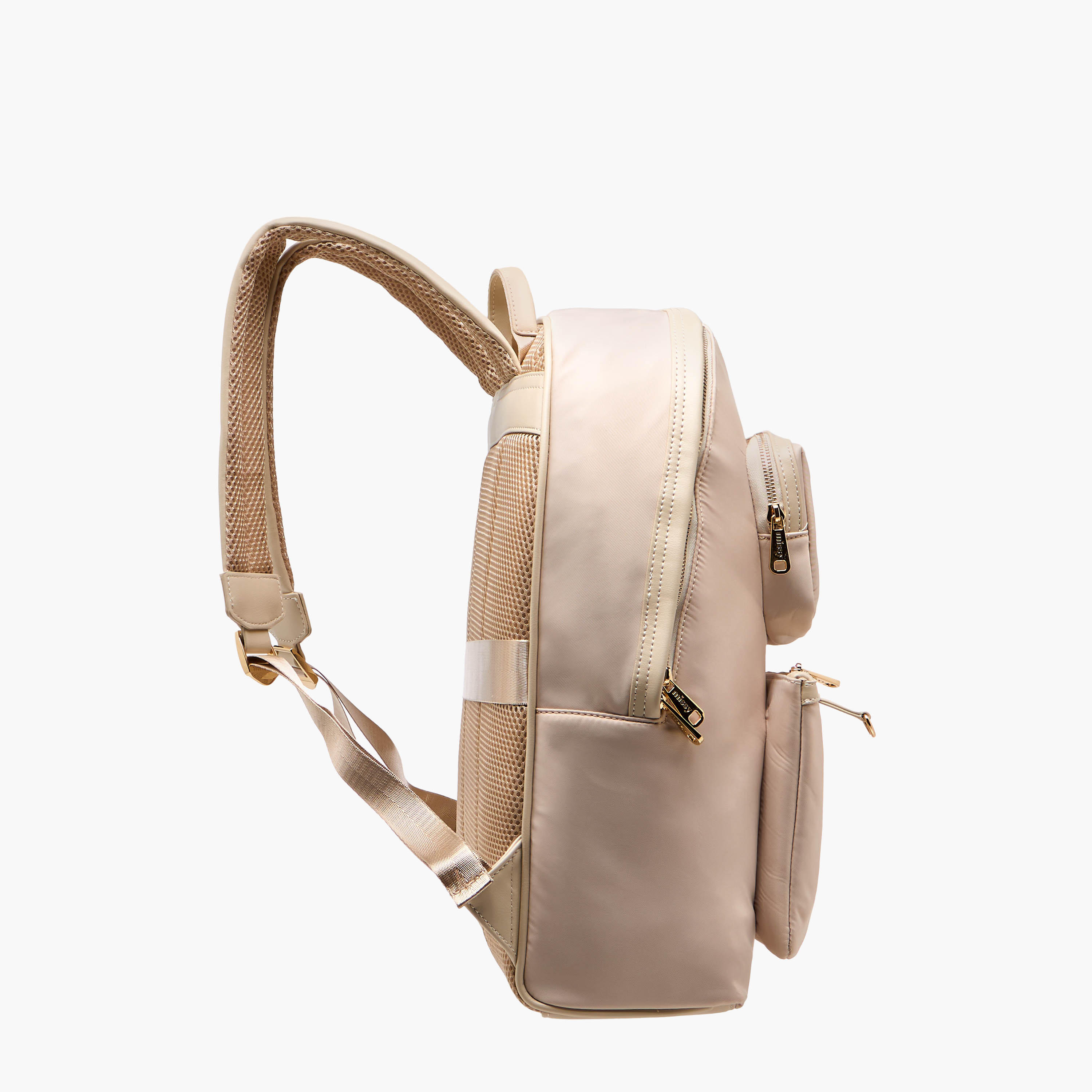 Missy Solid Backpack with Adjustable Shoulder Straps and Zip Closure - 32x19x40 cm-women-bagsandwallets-backpacks-image-3