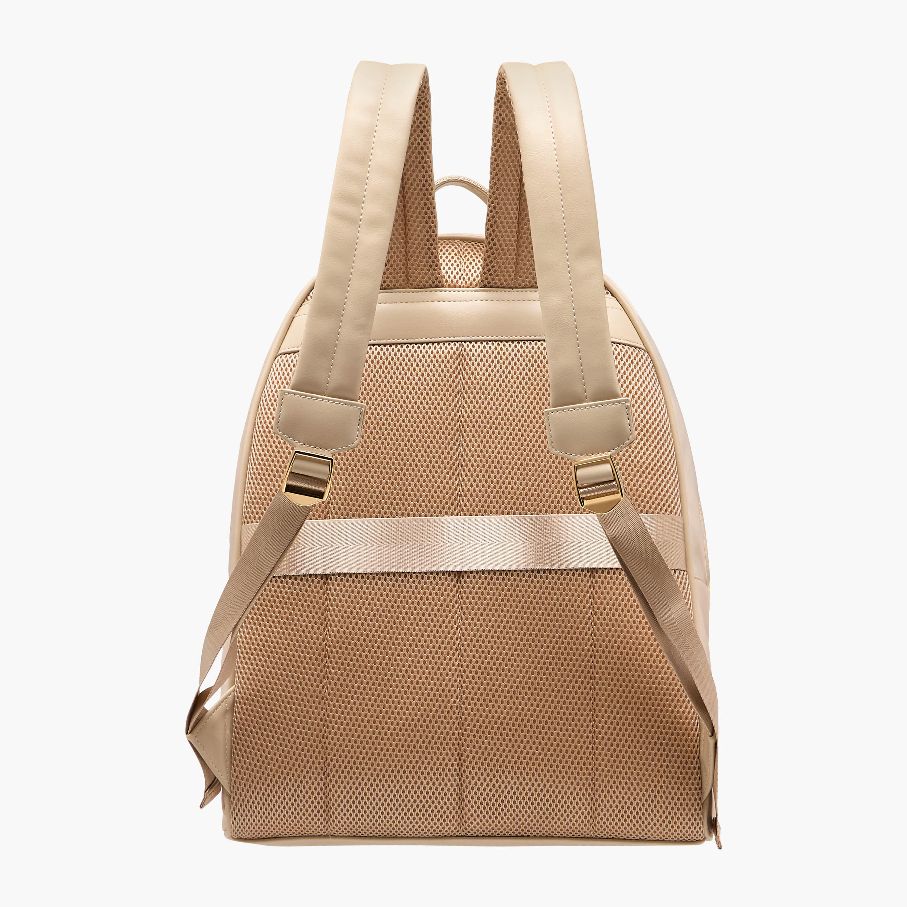 Missy Solid Backpack with Adjustable Shoulder Straps and Zip Closure - 32x19x40 cm-women-bagsandwallets-backpacks-image-5