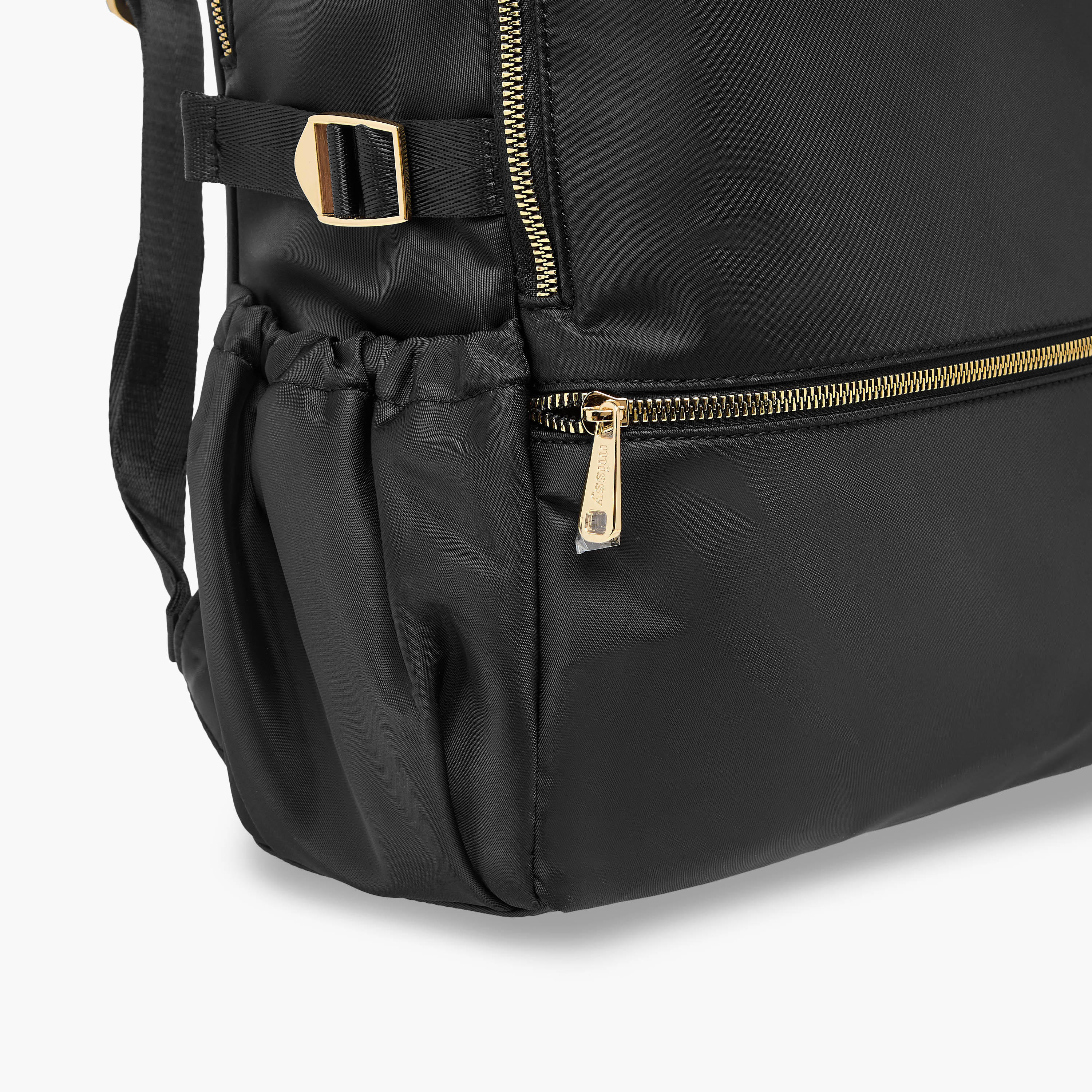 Missy Solid Backpack with Adjustable Shoulder Straps and Zip Closure - 34x15x40 cm-women-bagsandwallets-backpacks-image-7