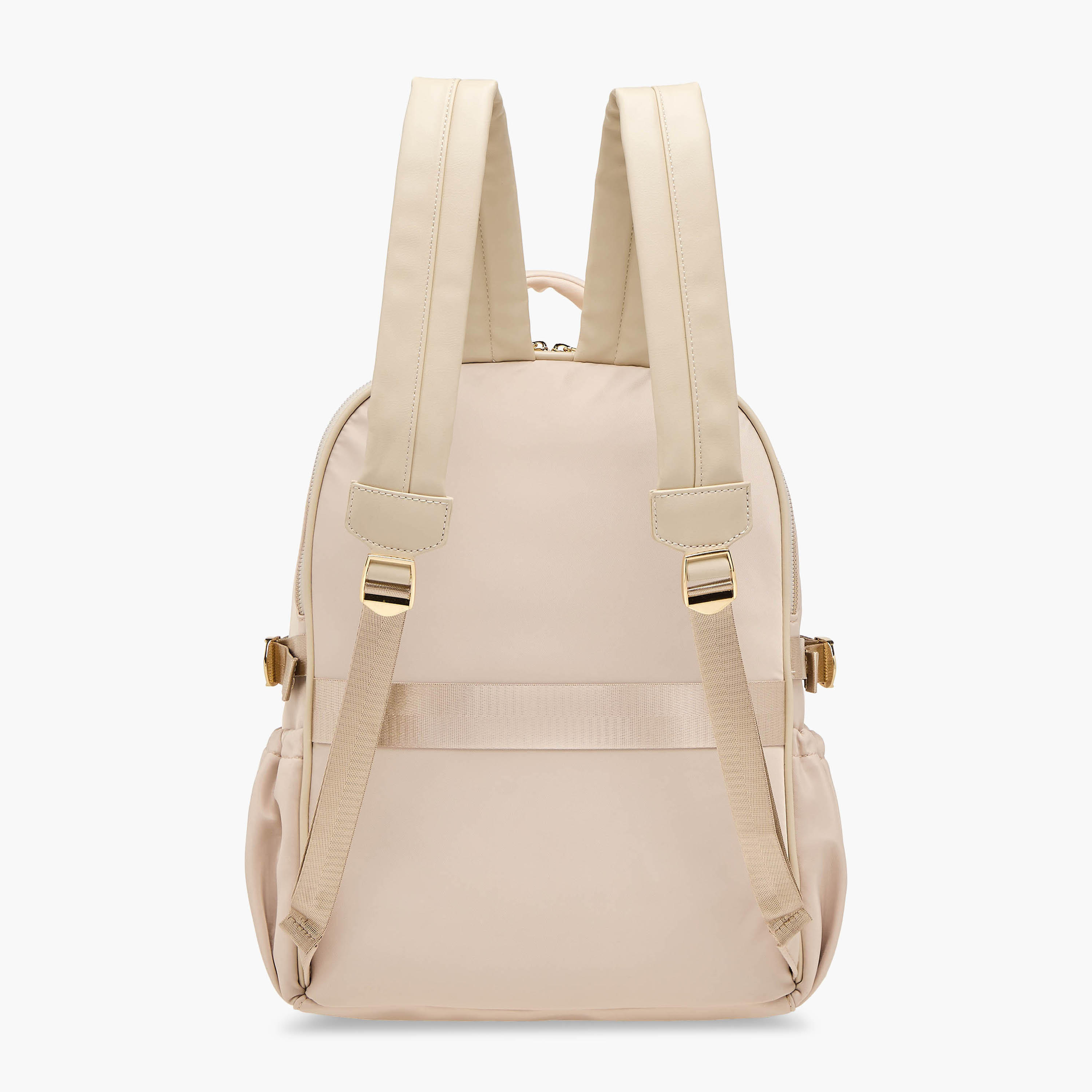 شنطة ظهر سادة بأحزمة كتف قابلة للتعديل وسحاب إغلاق من ميسي - 34x15x40 سم-women-bagsandwallets-backpacks-image-5