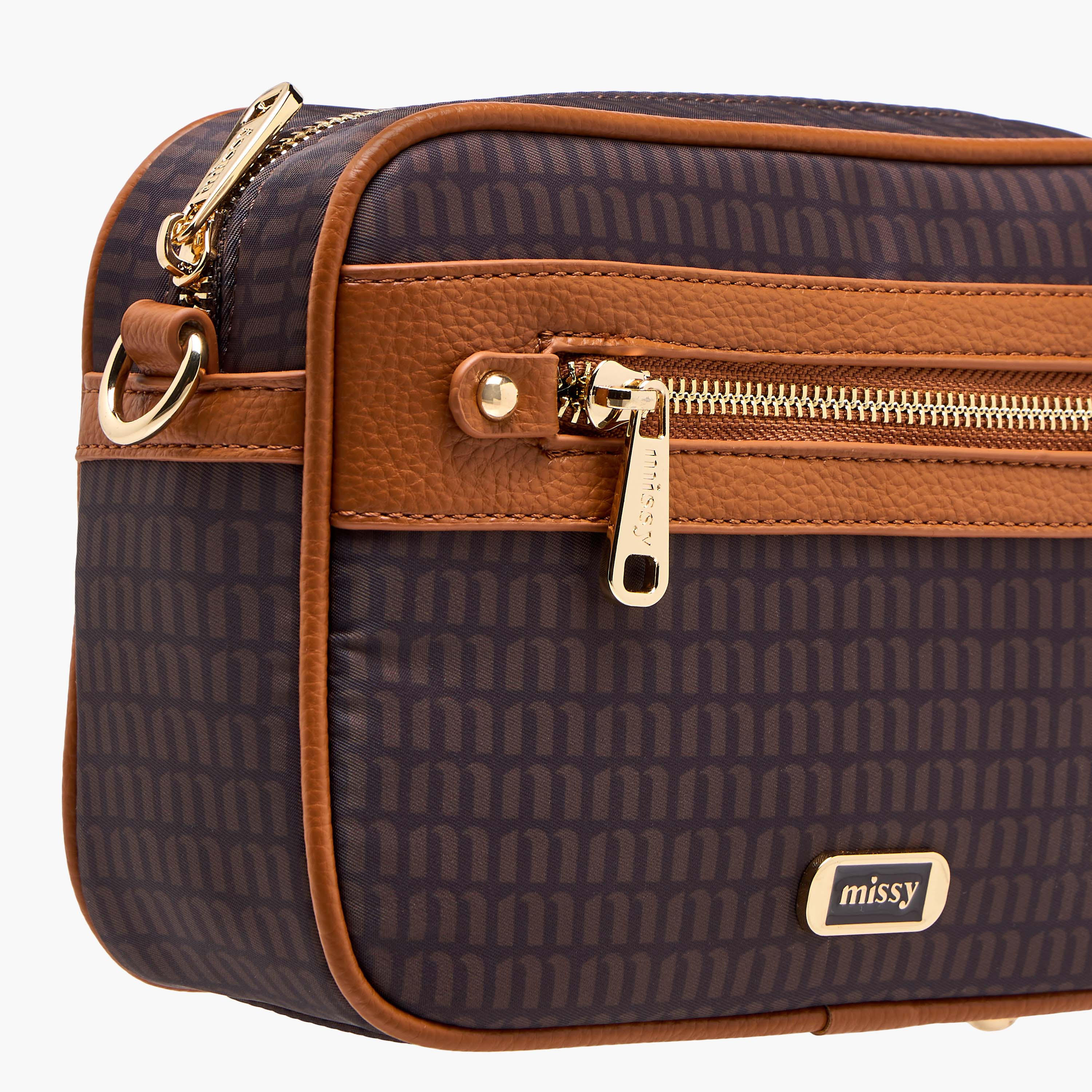 Missy Monogram Print Crossbody Bag with Detachable Strap and Zip Closure-women-bagsandwallets-handbags-image-4