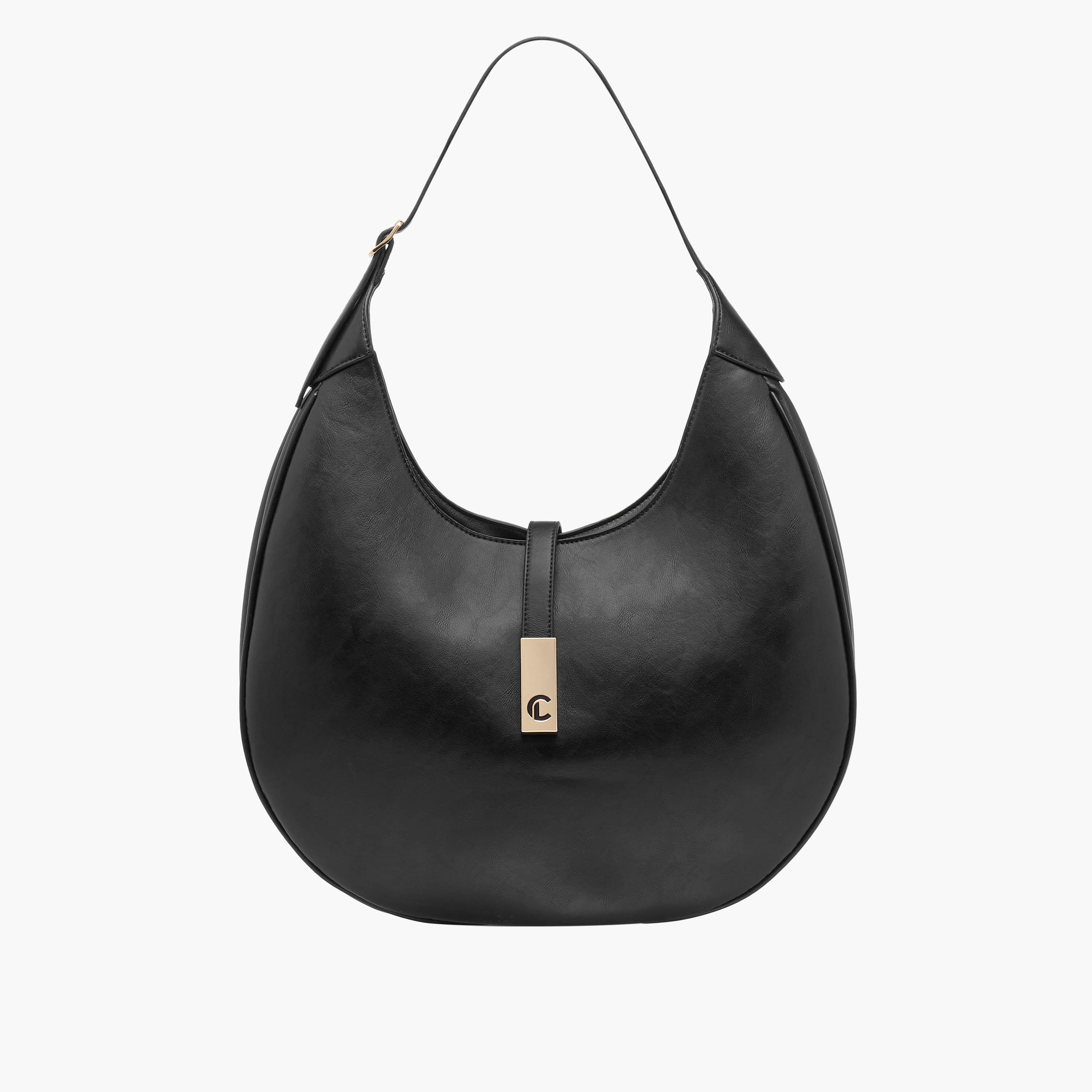 Le Confort Solid Shoulder Bag with Zip Closure-women-bagsandwallets-handbags-image-1