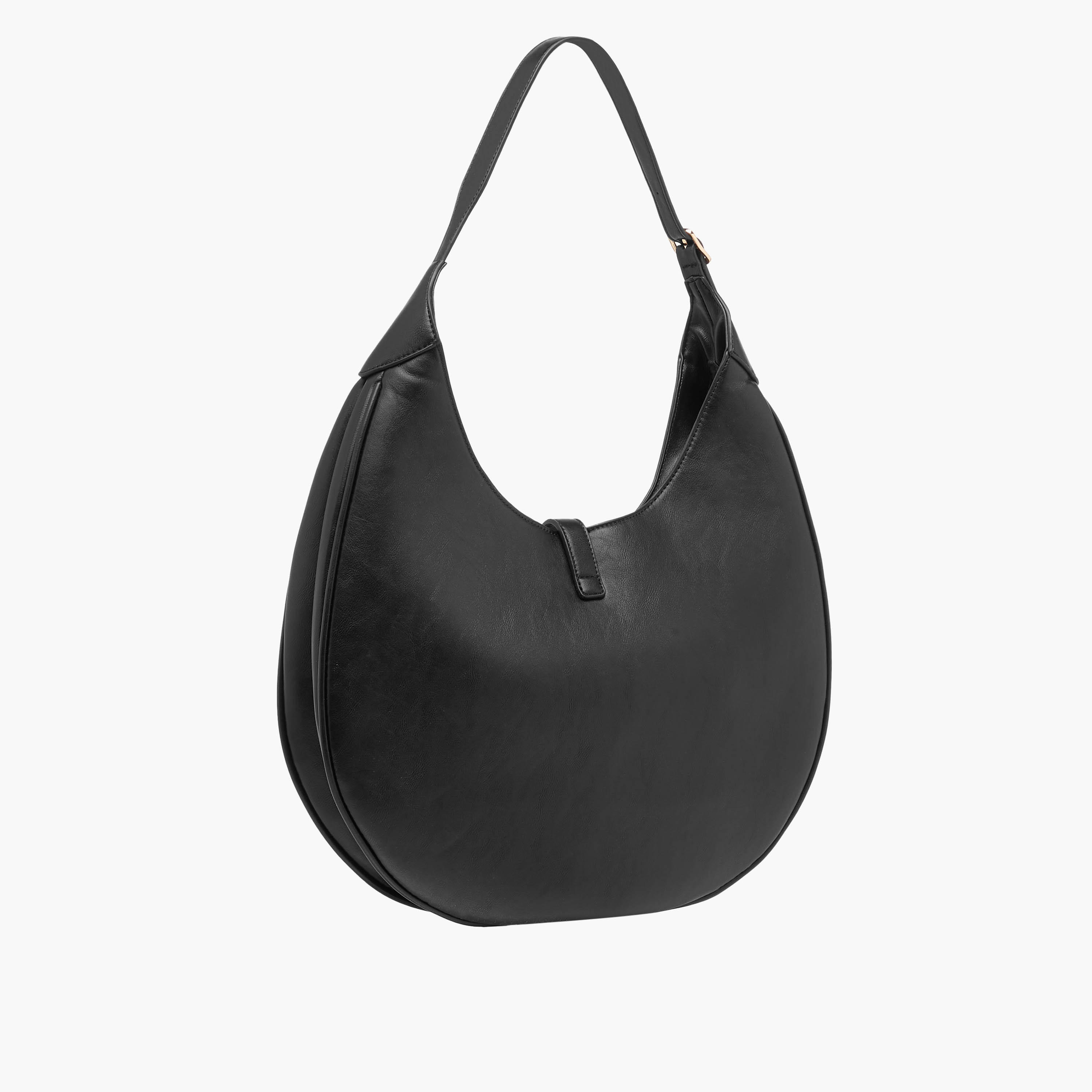 Le Confort Solid Shoulder Bag with Zip Closure-women-bagsandwallets-handbags-image-4