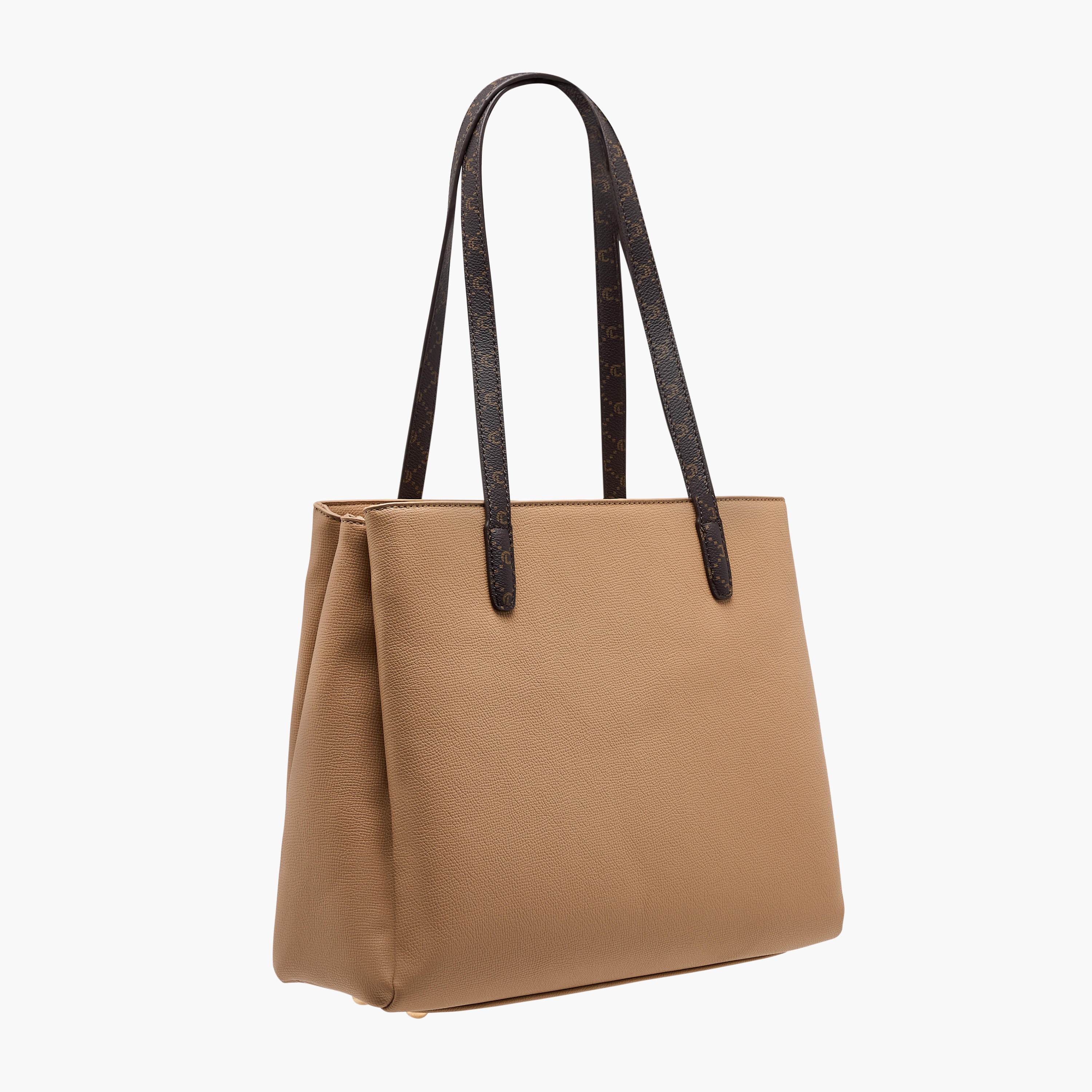شنطة توتي بملمس مونوجرام بارز وإغلاق بسحاب مع محفظة من لو كونفورت-women-bagsandwallets-handbags-image-4