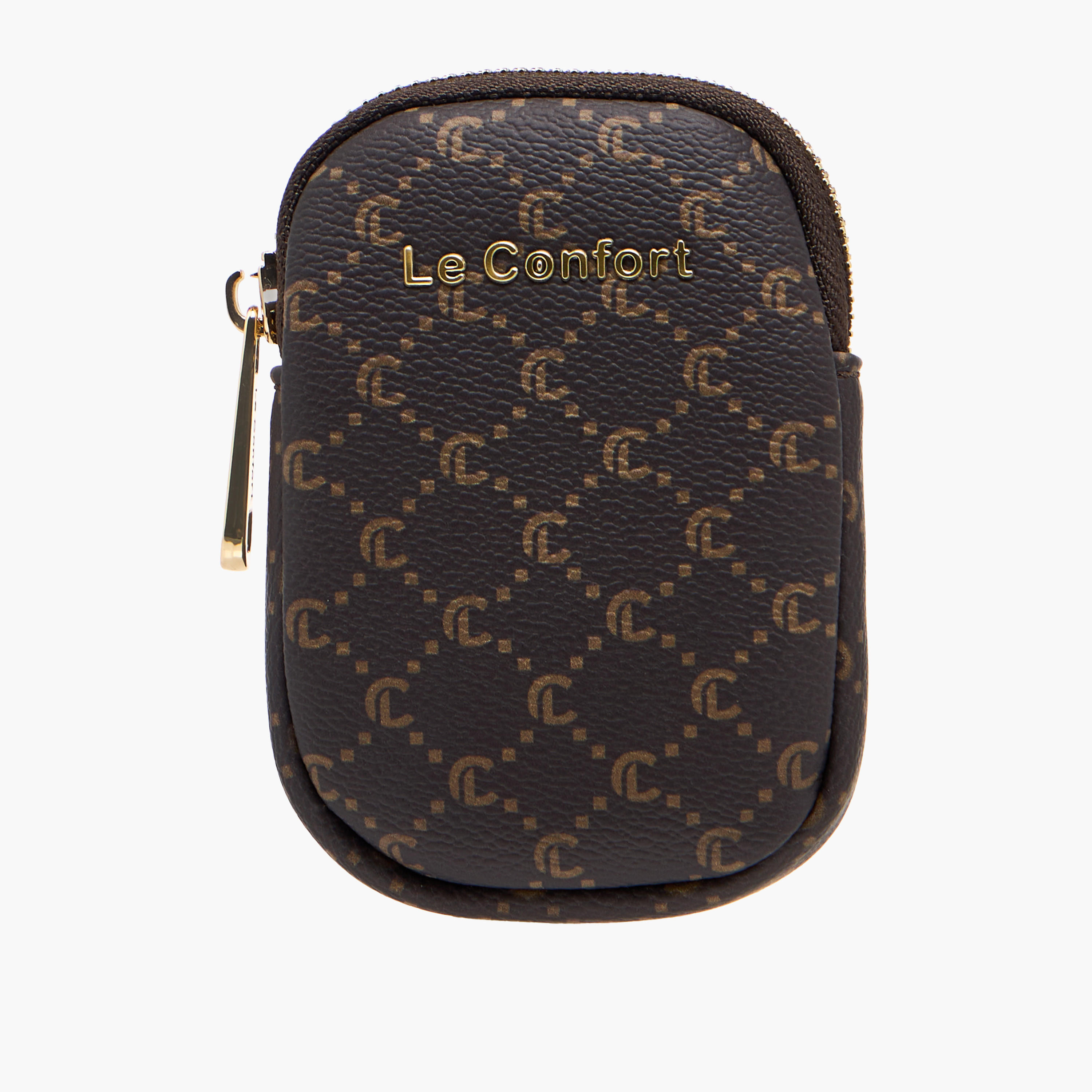 شنطة توتي بملمس مونوجرام بارز وإغلاق بسحاب مع محفظة من لو كونفورت-women-bagsandwallets-handbags-image-5