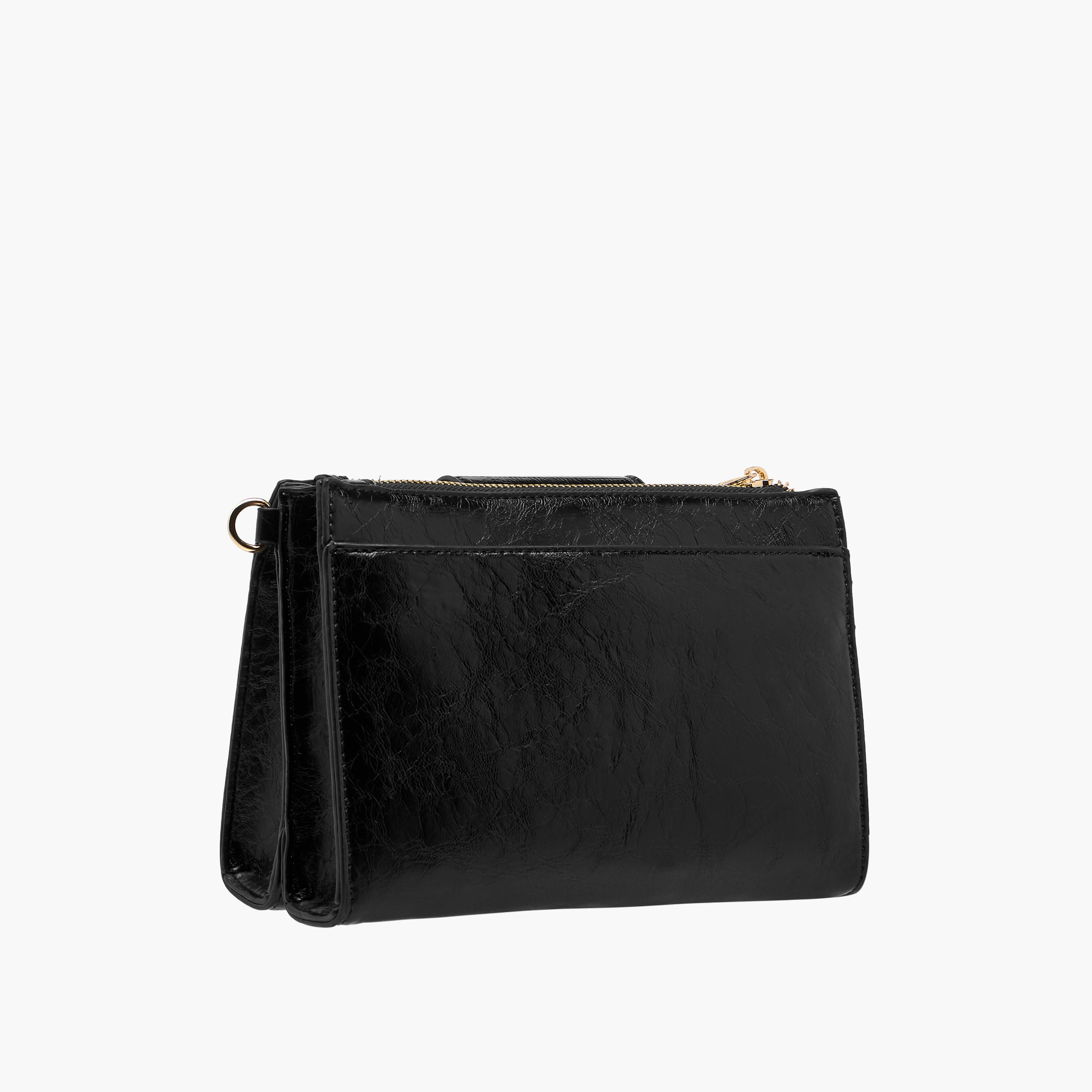 Le Confort Textured Crossbody Bag with Detachable Strap and Zip Closure-women-bagsandwallets-handbags-image-3