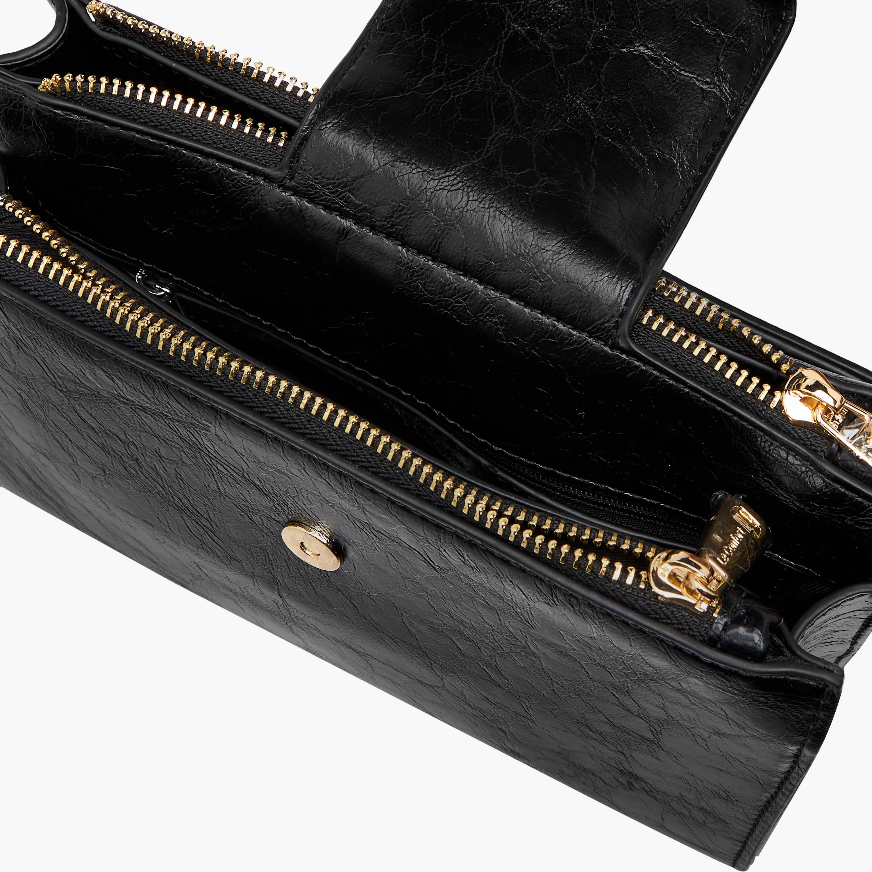 Le Confort Textured Crossbody Bag with Detachable Strap and Zip Closure-women-bagsandwallets-handbags-image-7