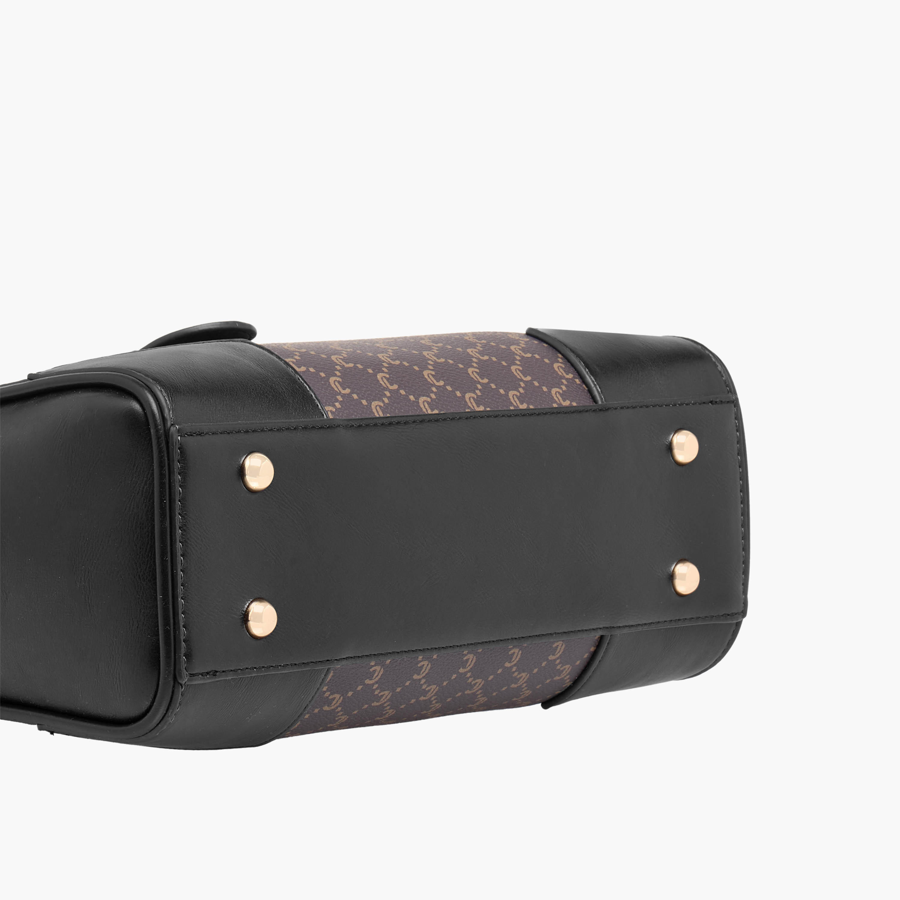 شنطة ساتشيل بطبعات مونوجرام ومقبض علوي وزر إغلاق من لو كونفرت-women-bagsandwallets-handbags-image-8