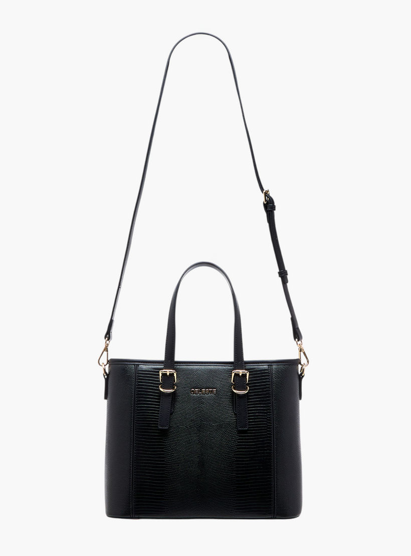 شنطة توتي بارزة الملمس بحزام قابل للفصل ومقابض مزدوجة من سيليست-women-bagsandwallets-handbags-image-4