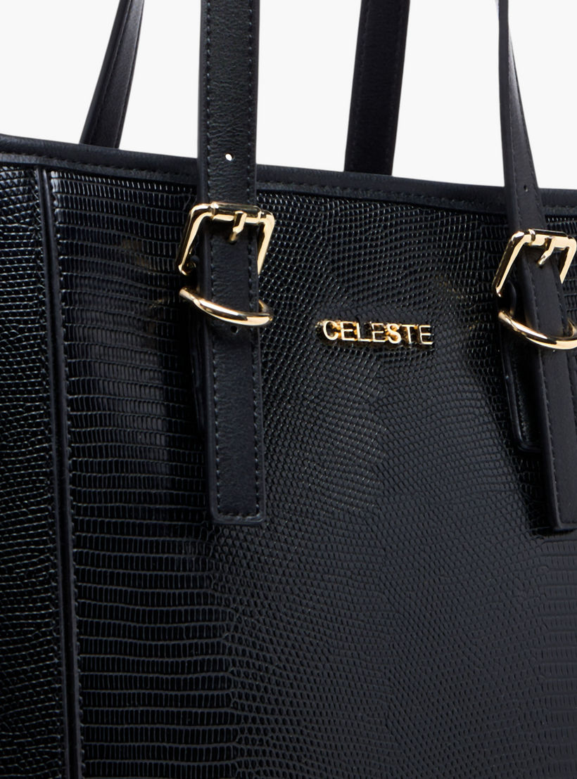 شنطة توتي بارزة الملمس بحزام قابل للفصل ومقابض مزدوجة من سيليست-women-bagsandwallets-handbags-image-6