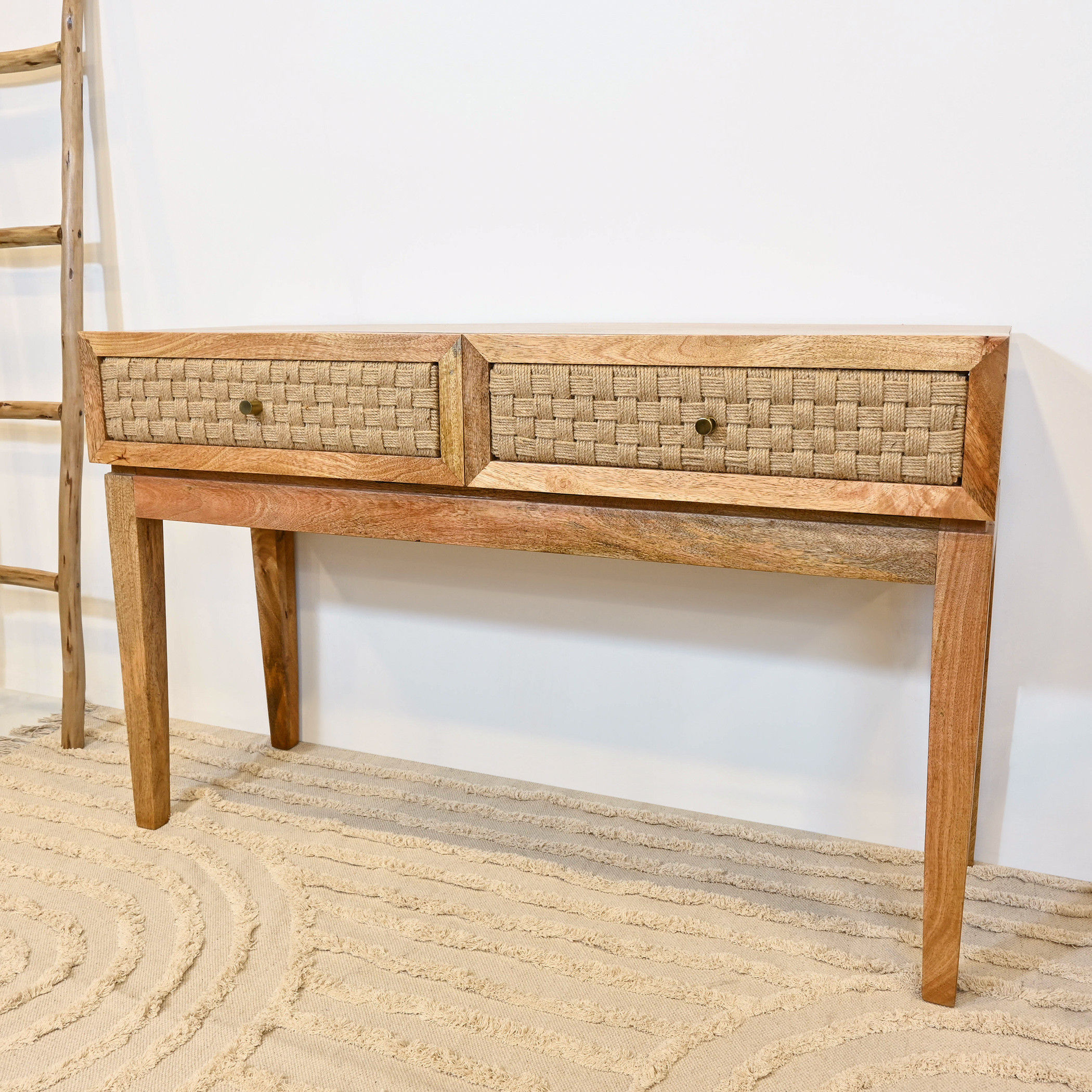 Crafted by Lifestyle Wooden Top Console Table - 140x40x76 cms-furniture-livingroom-coffeetables-image-6