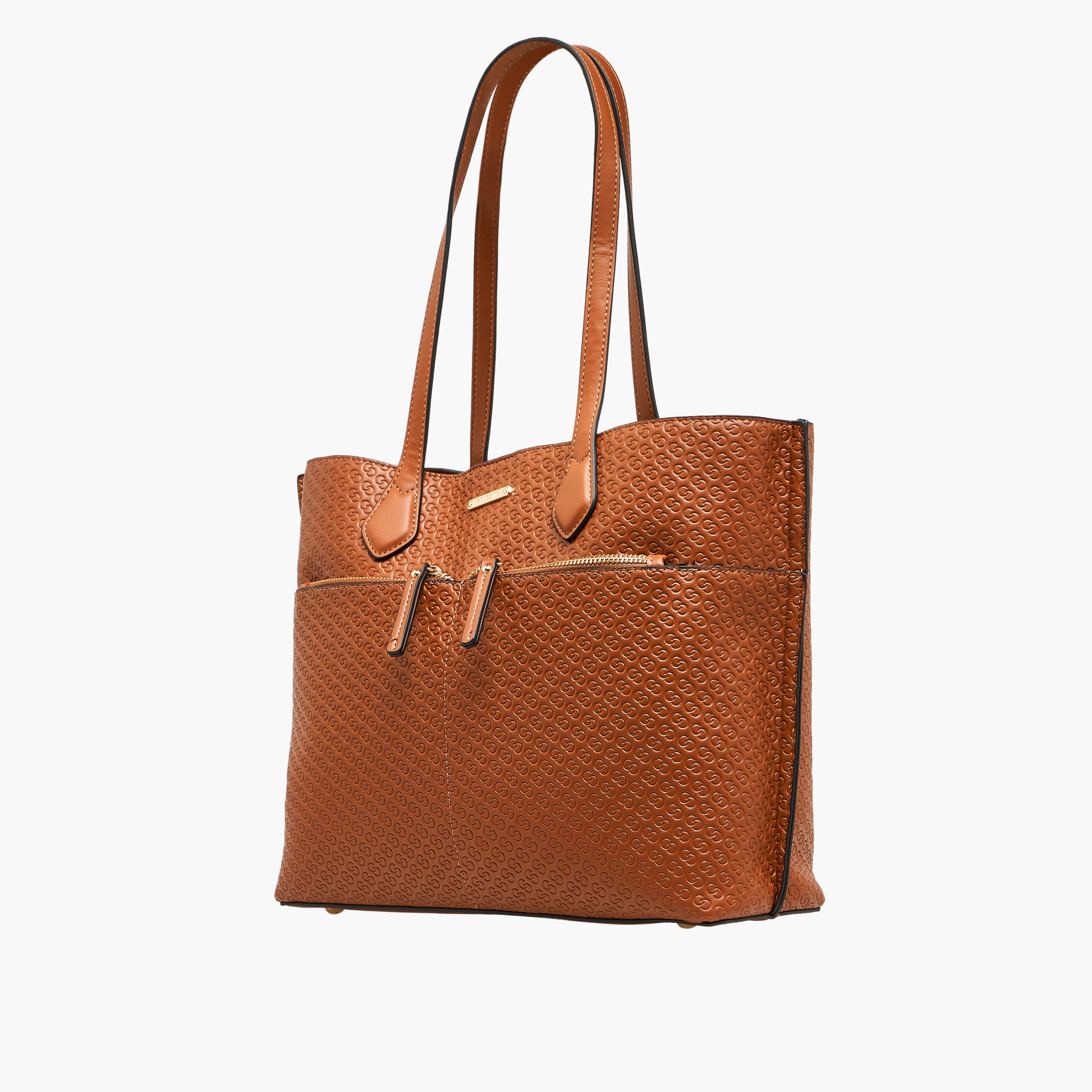 شنطة توتي بسحاب إغلاق ونقوش مونوجرام من سيليست-women-bagsandwallets-handbags-image-6