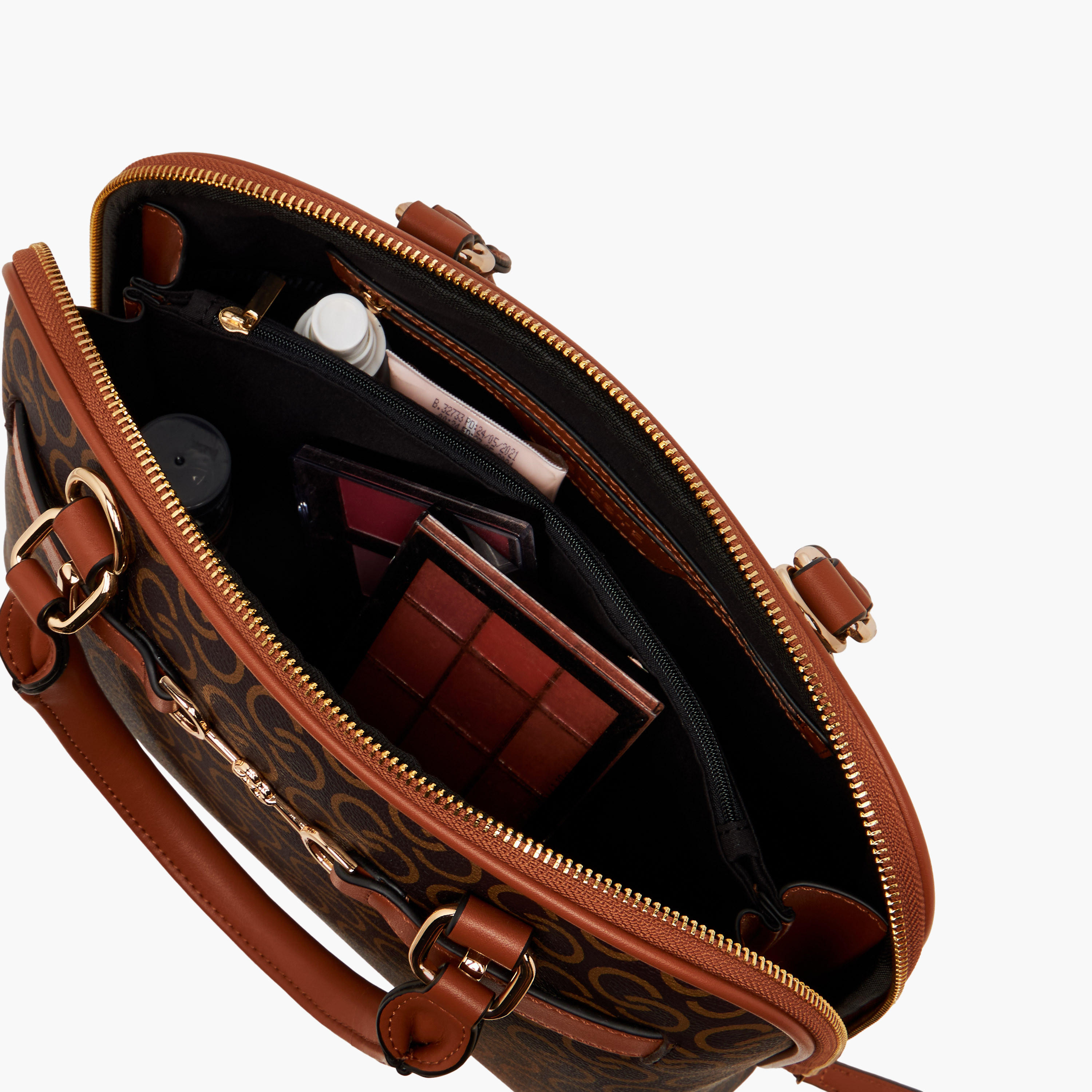 شنطة توت بطبعات مونوجرام ومقبض يد وسحاب إغلاق من سيليست-women-bagsandwallets-handbags-image-10