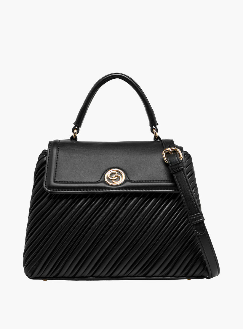 شنطة ساتشيل بكسرات ومقبض حمل وزر إغلاق من سيليست-women-bagsandwallets-handbags-image-1