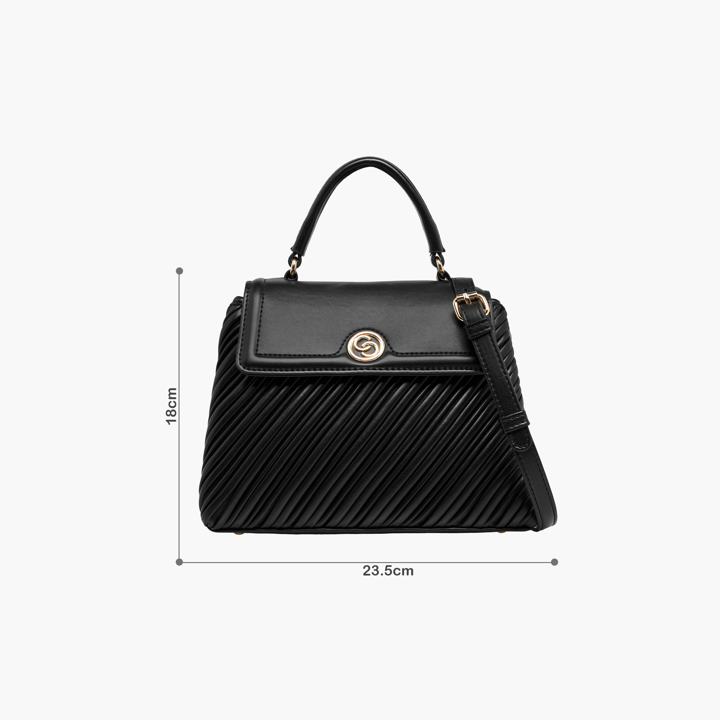 شنطة ساتشيل بكسرات ومقبض حمل وزر إغلاق من سيليست-women-bagsandwallets-handbags-image-2