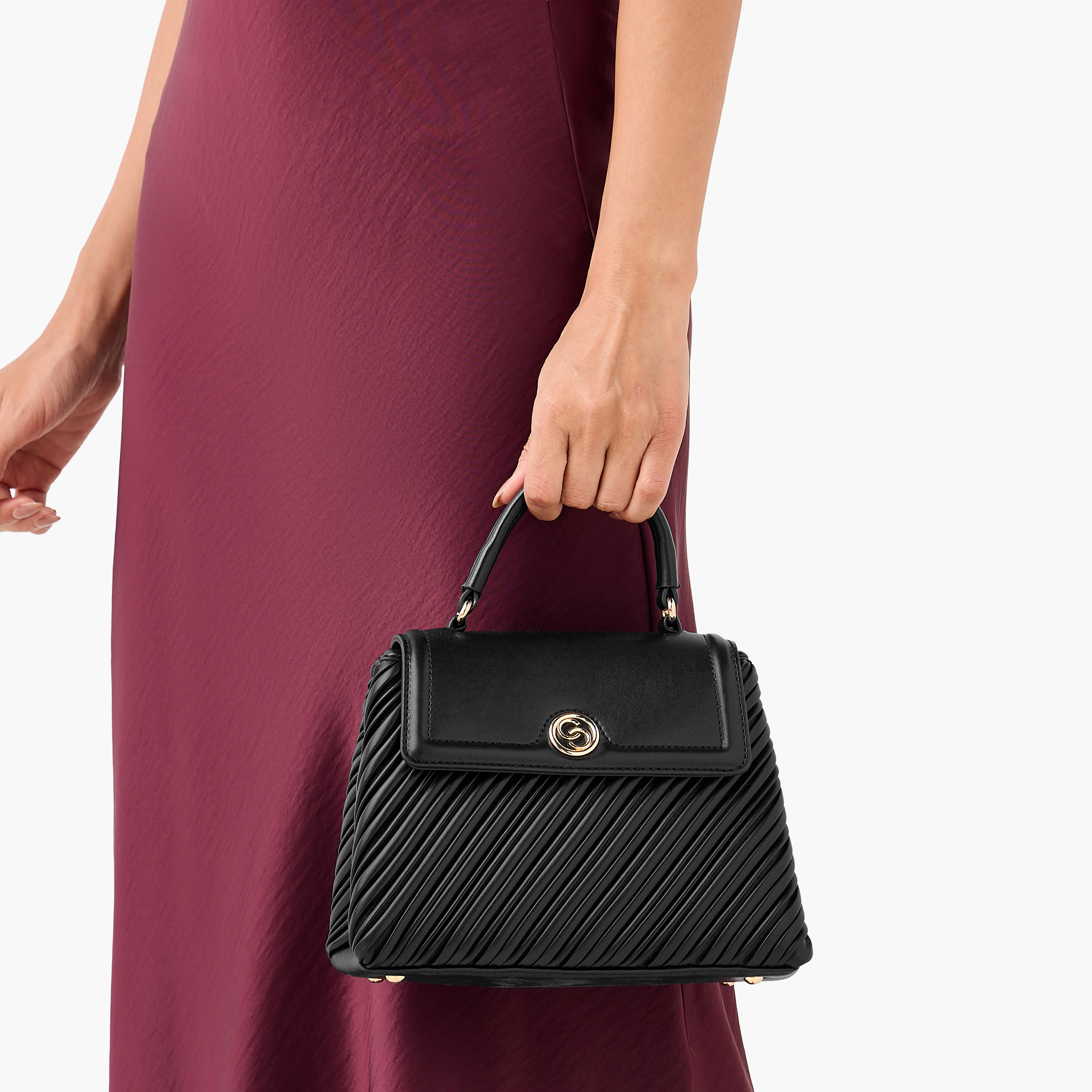 شنطة ساتشيل بكسرات ومقبض حمل وزر إغلاق من سيليست-women-bagsandwallets-handbags-image-9