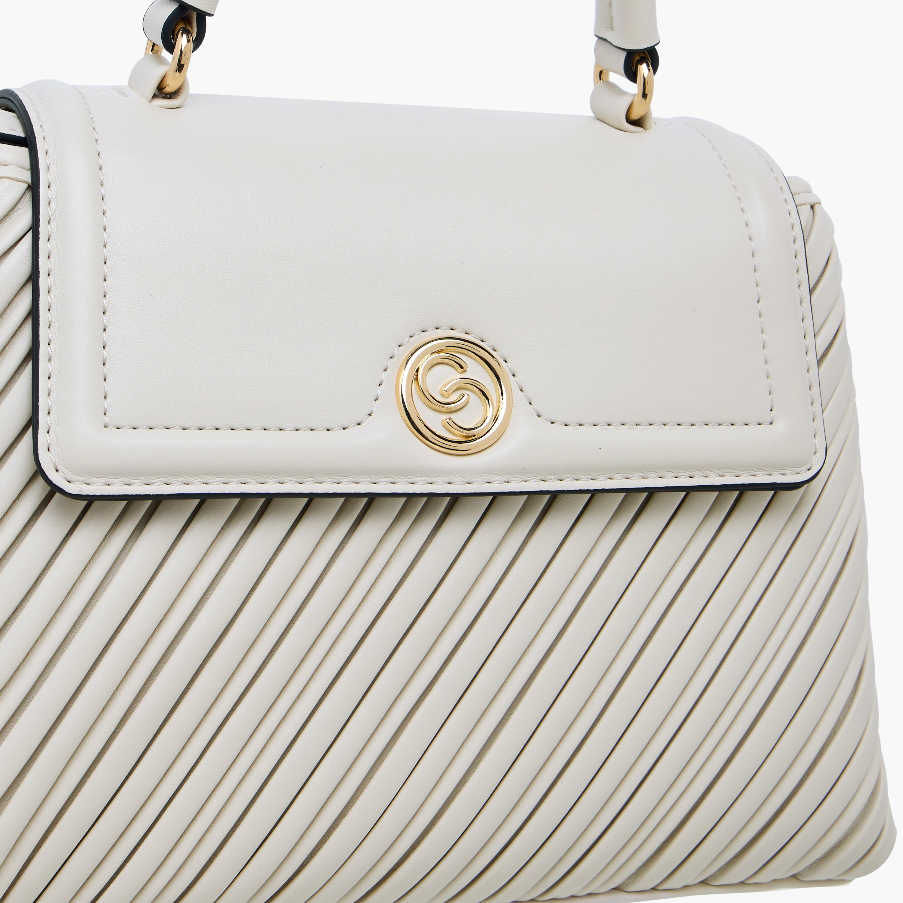 Celeste Pleated Satchel Bag with Grab Handle and Button Closure-women-bagsandwallets-handbags-image-6