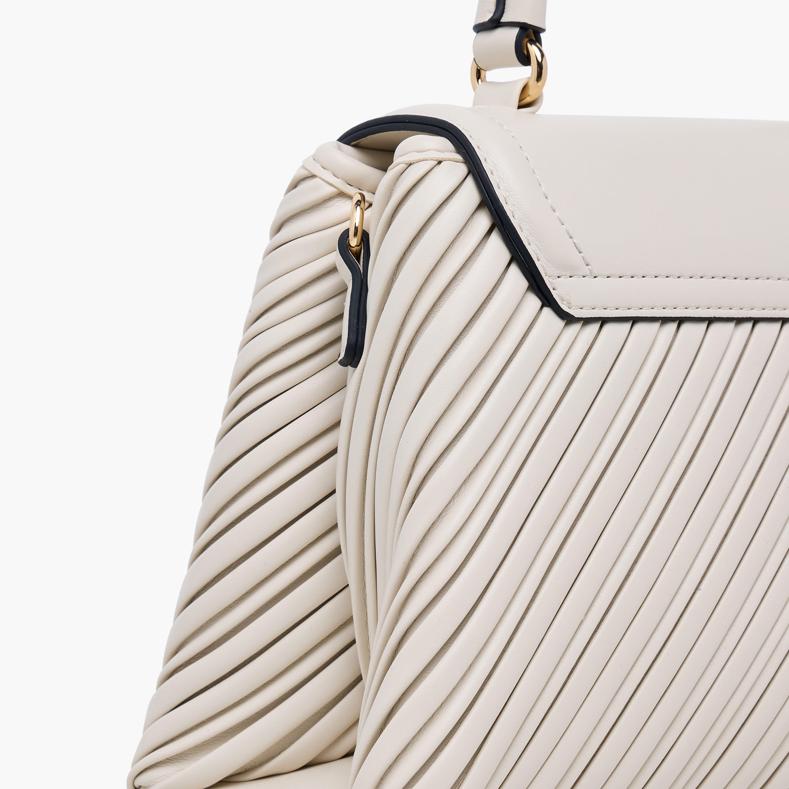 Celeste Pleated Satchel Bag with Grab Handle and Button Closure-women-bagsandwallets-handbags-image-7