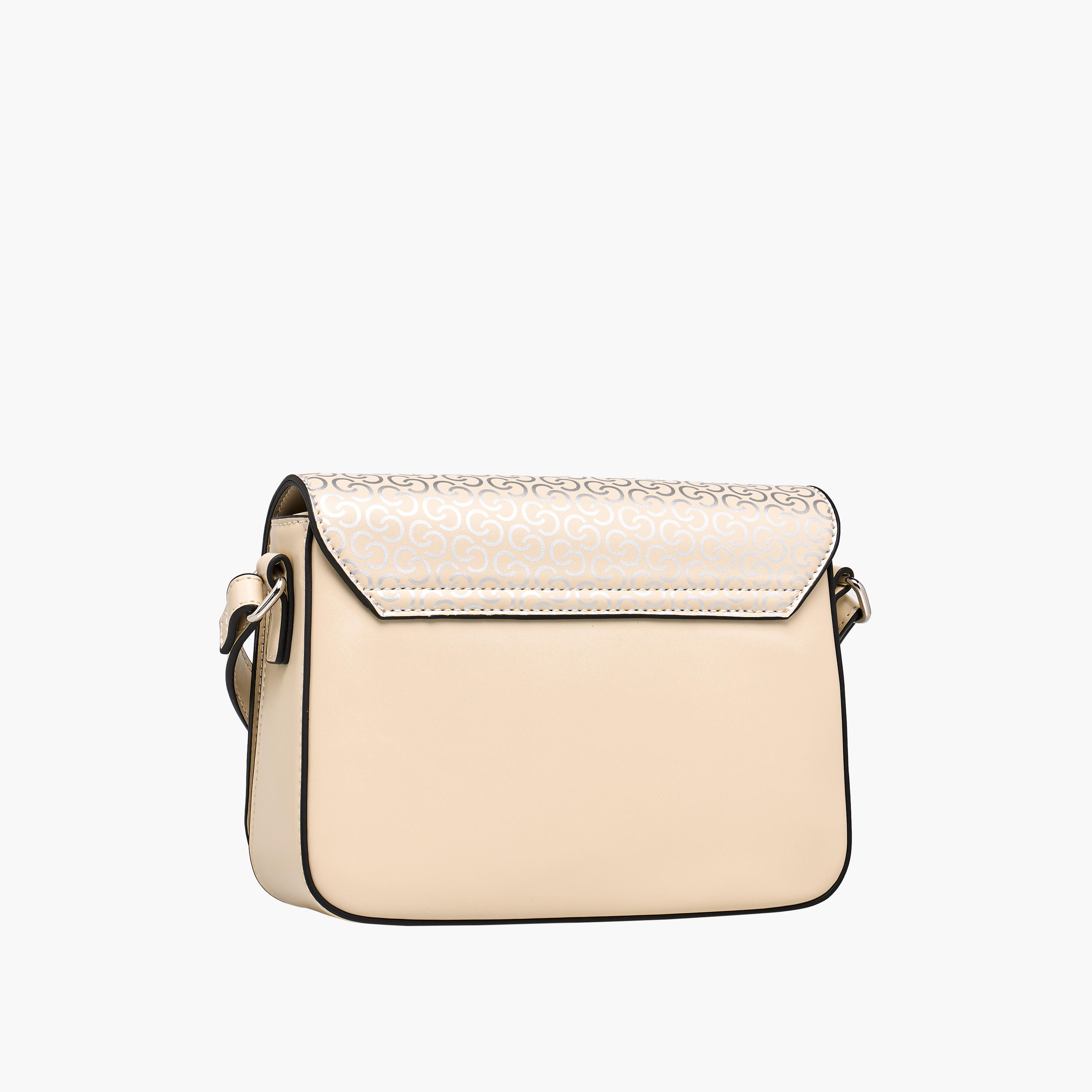 شنطة كروس بودي بطبعات مونوجرام وبزر إغلاق من سيليست-women-bagsandwallets-handbags-image-4