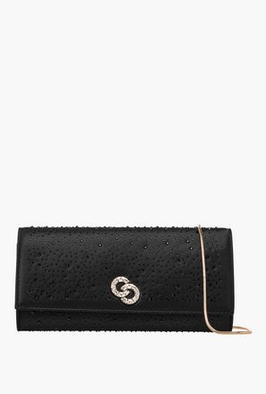 شنطة كروس بودي مزينة بحزام سلسلة وزر إغلاق من سيليست-women-bagsandwallets-handbags-image-1