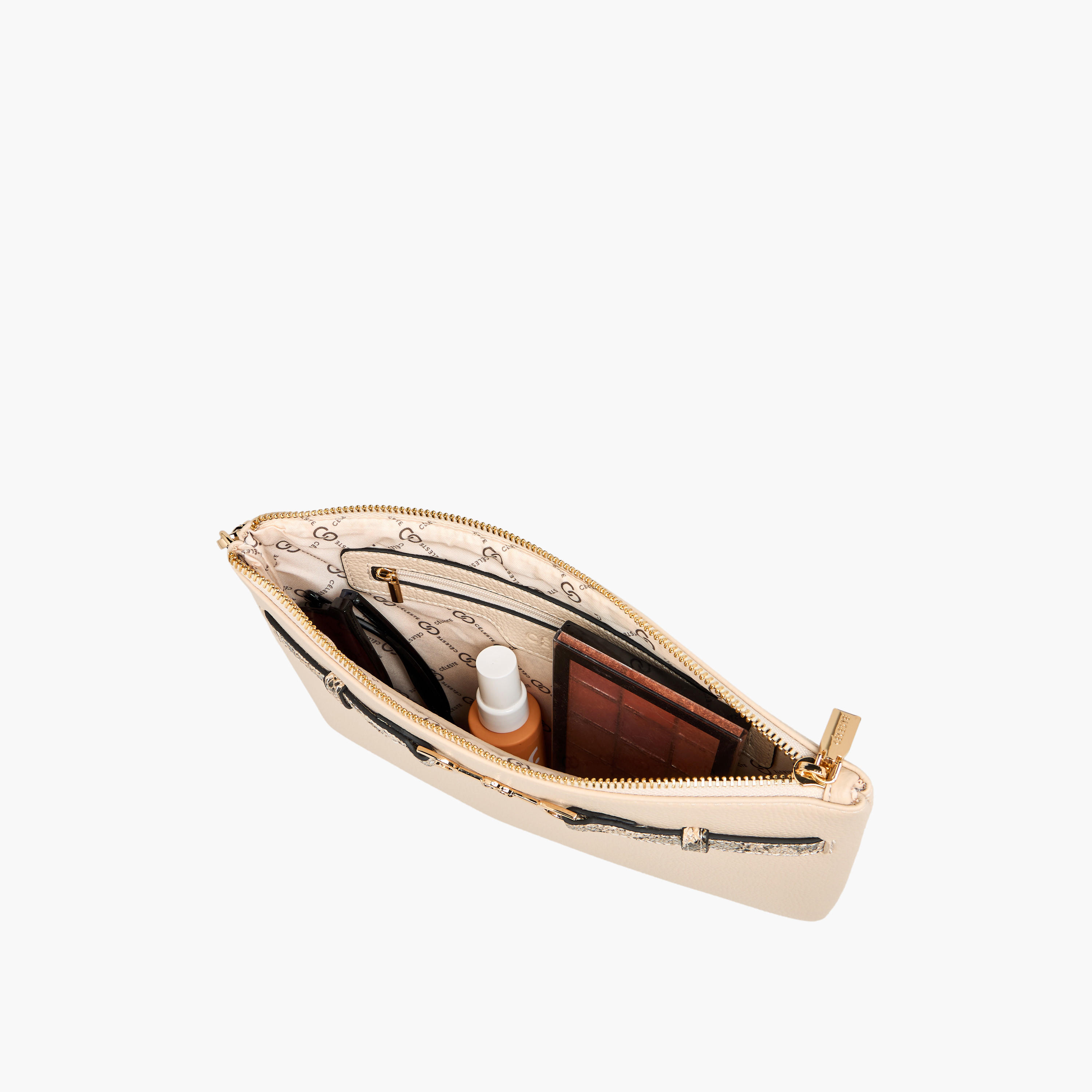 شنطة كلاتش بارزة الملمس بسحاب إغلاق من سيليست-women-bagsandwallets-handbags-image-7