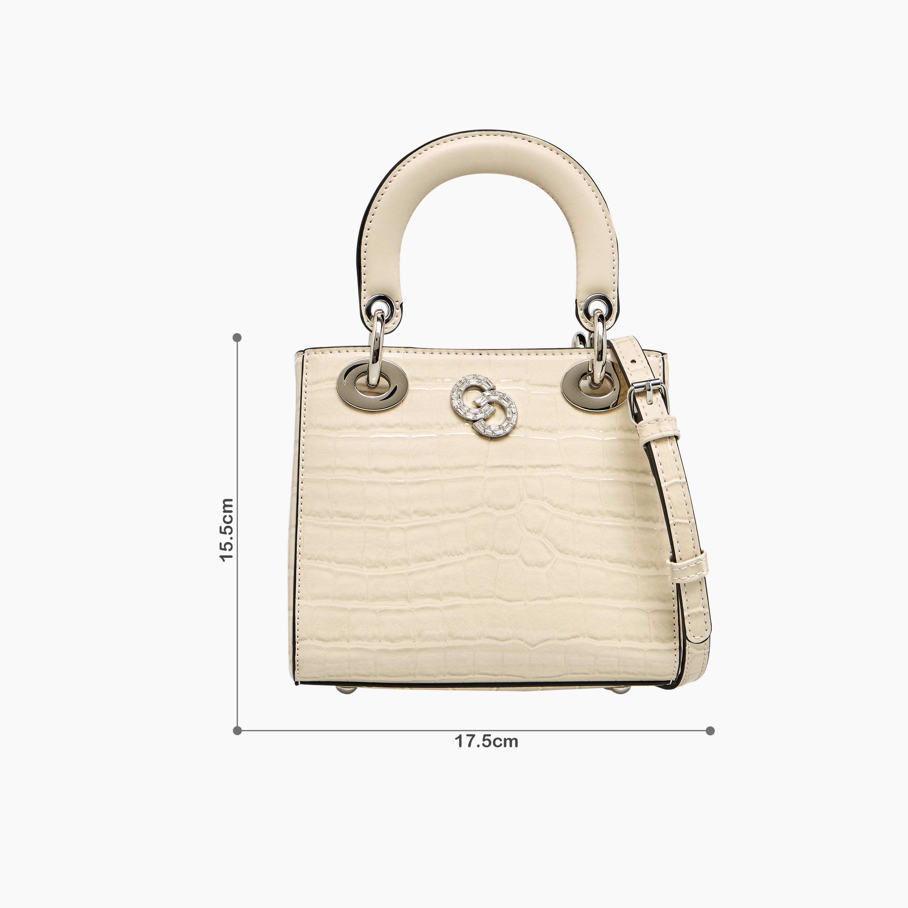 Celeste Textured Tote Bag with Detachable Strap and Button Closure-women-bagsandwallets-handbags-image-2