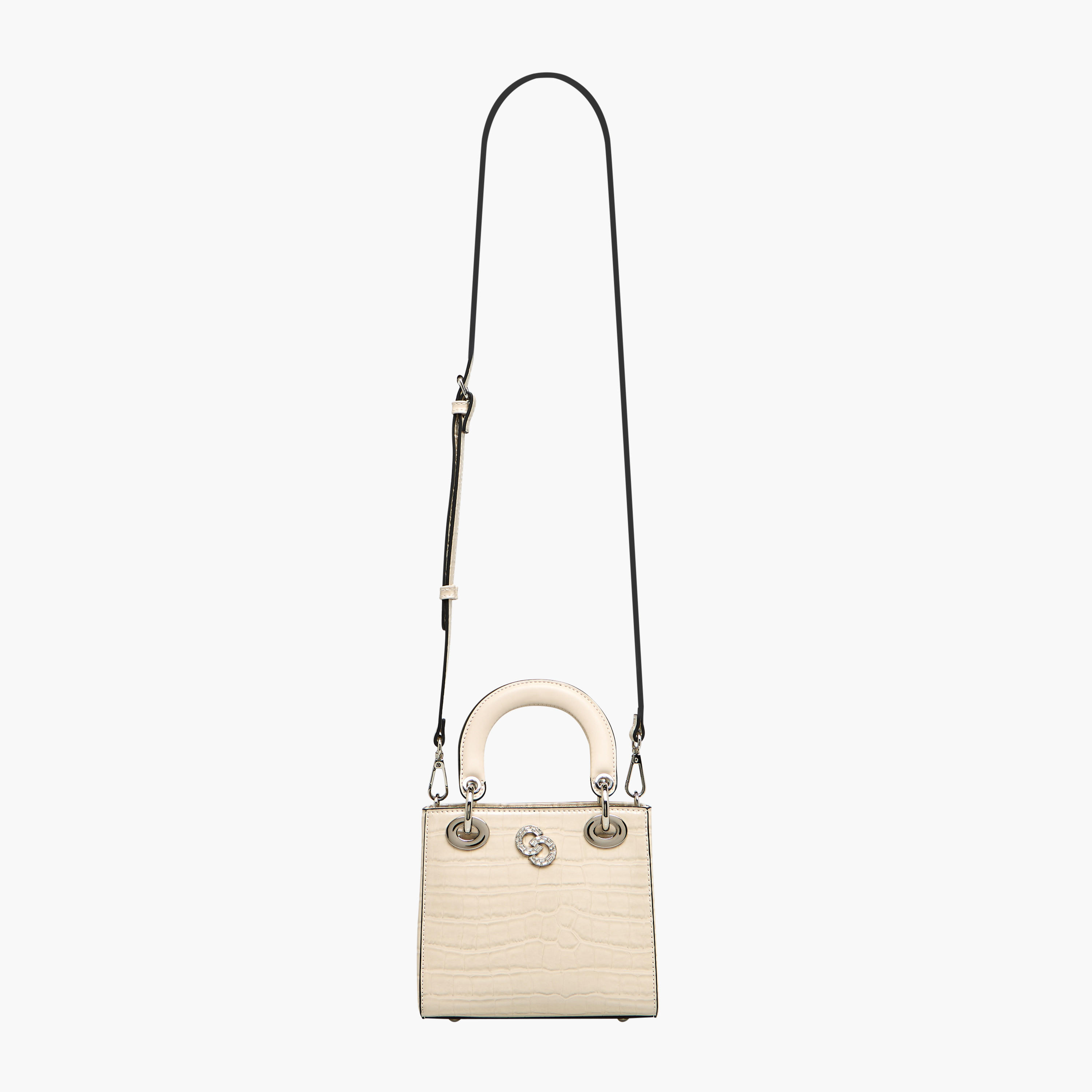 Celeste Textured Tote Bag with Detachable Strap and Button Closure-women-bagsandwallets-handbags-image-4