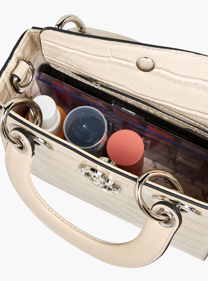 شنطة توتي بارزة الملمس بحزام قابل للفصل وزر إغلاق من سيليست-women-bagsandwallets-handbags-image-8