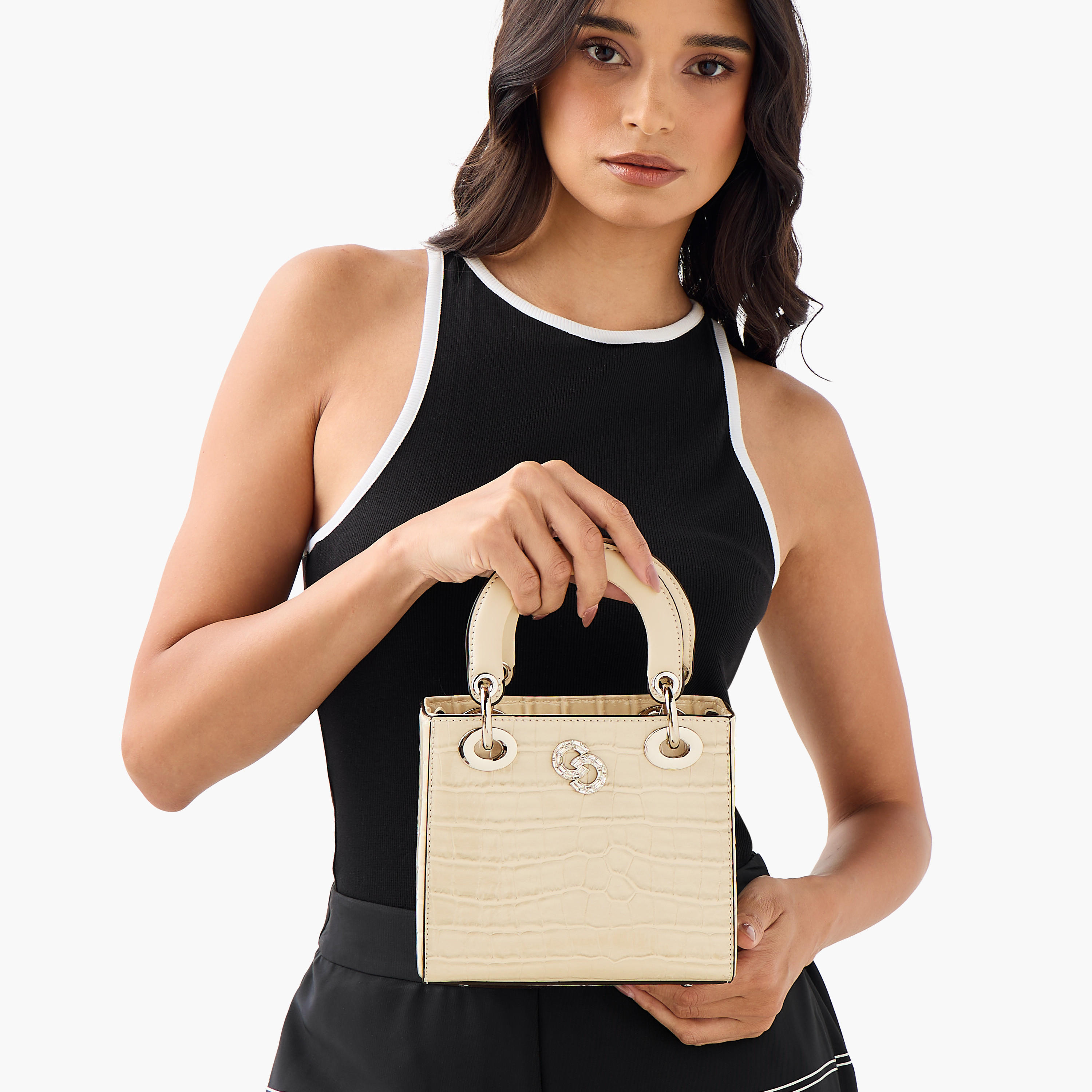 Celeste Textured Tote Bag with Detachable Strap and Button Closure-women-bagsandwallets-handbags-image-9