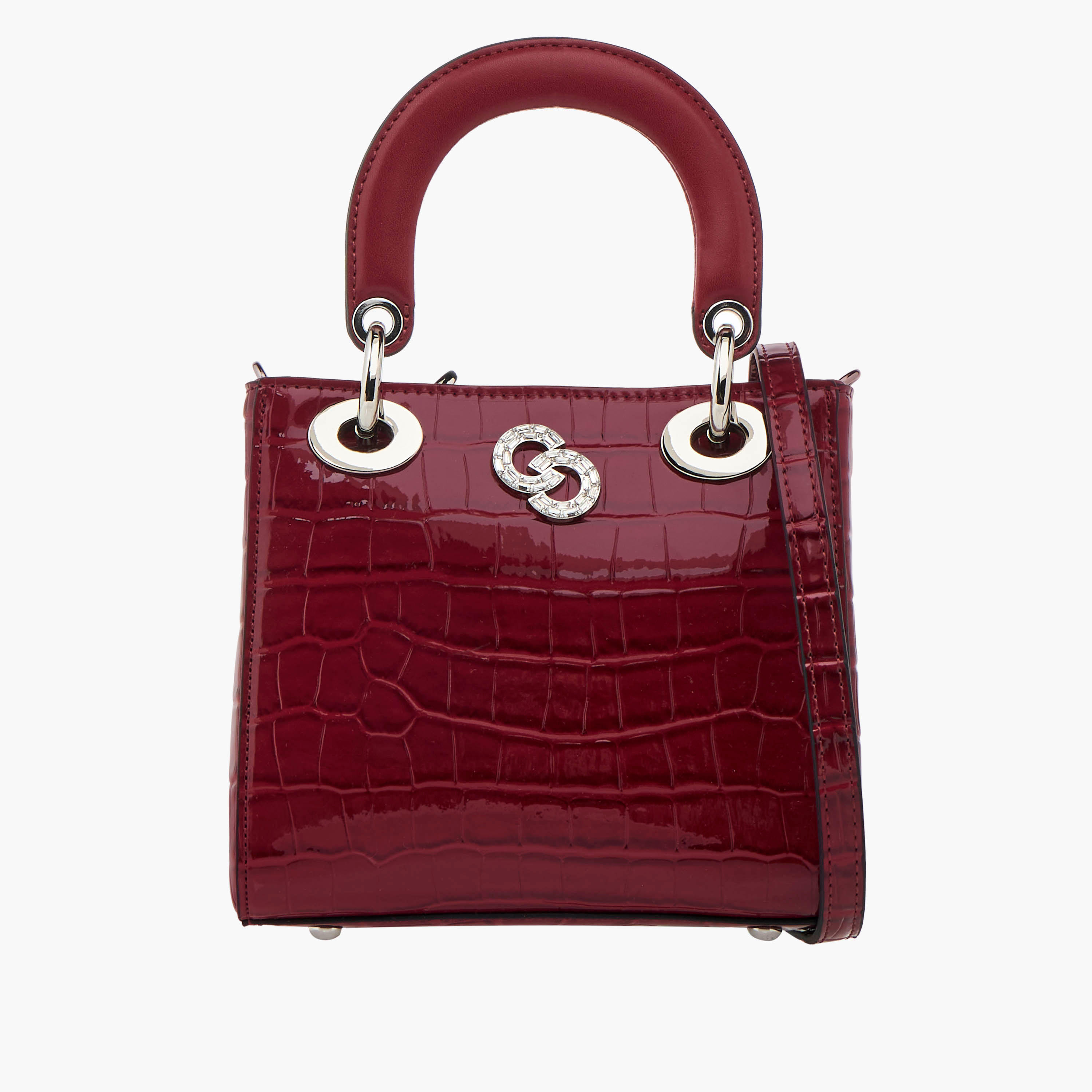شنطة توتي بارزة الملمس بحزام قابل للفصل وزر إغلاق من سيليست-women-bagsandwallets-handbags-image-1
