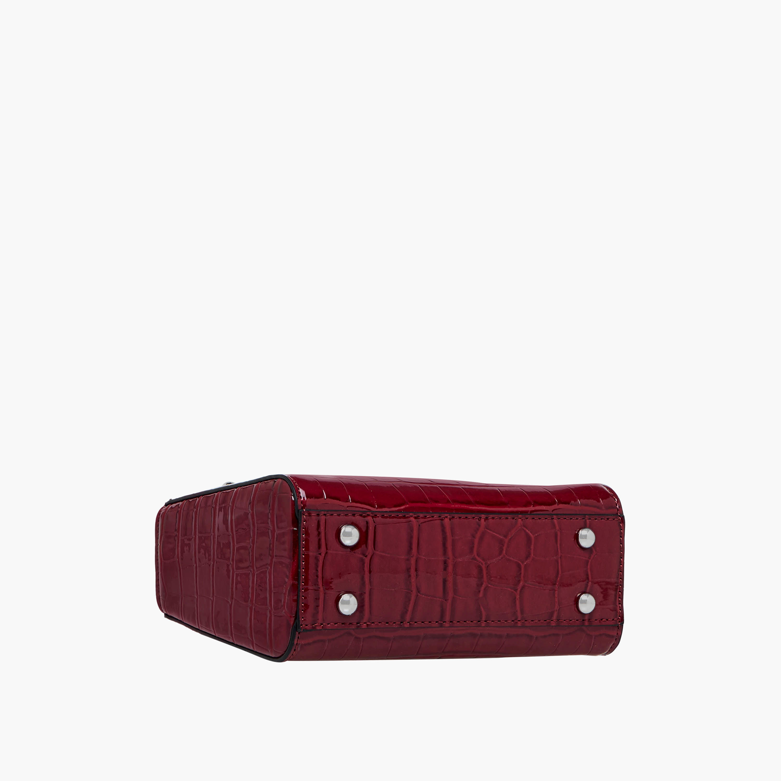 شنطة توتي بارزة الملمس بحزام قابل للفصل وزر إغلاق من سيليست-women-bagsandwallets-handbags-image-8