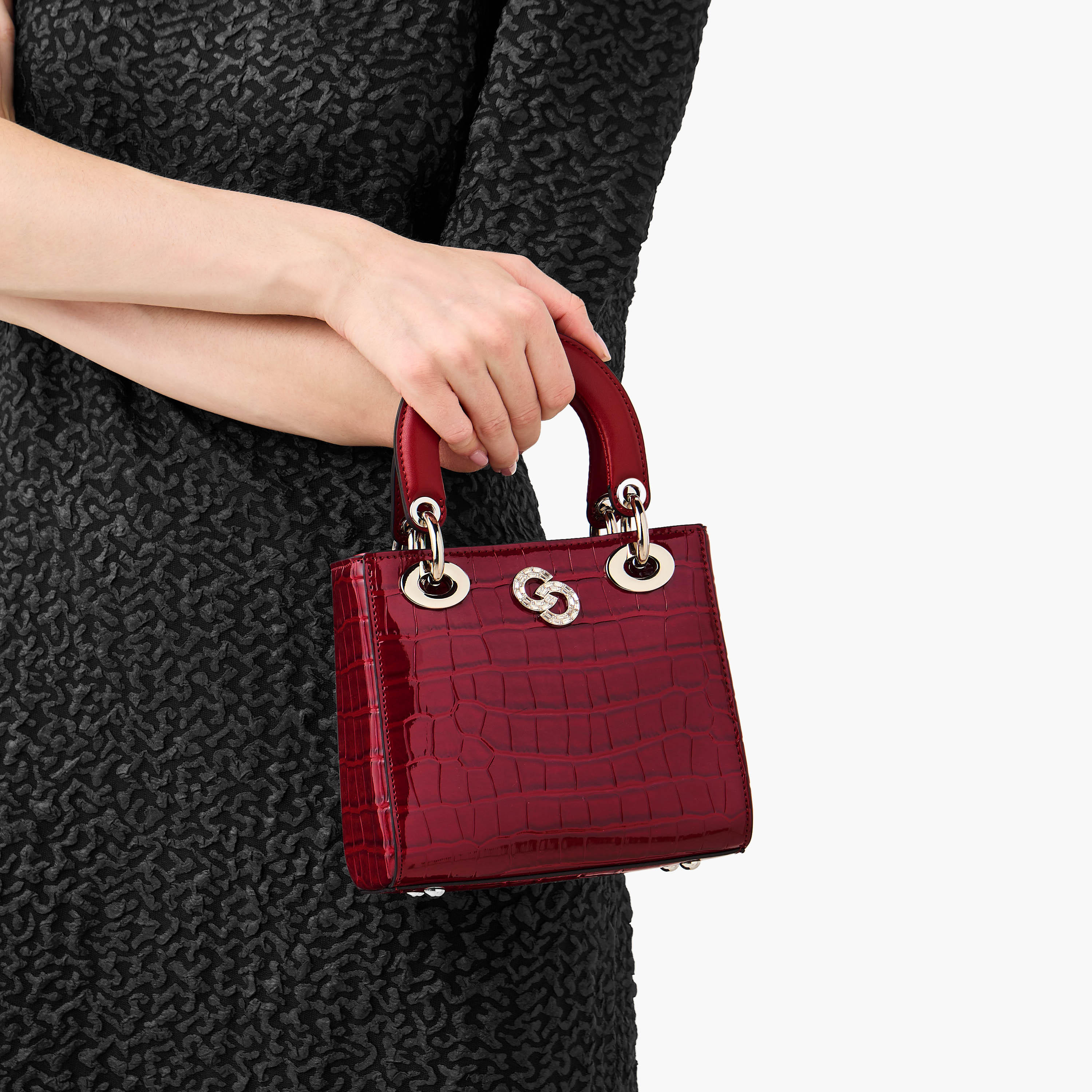 شنطة توتي بارزة الملمس بحزام قابل للفصل وزر إغلاق من سيليست-women-bagsandwallets-handbags-image-9