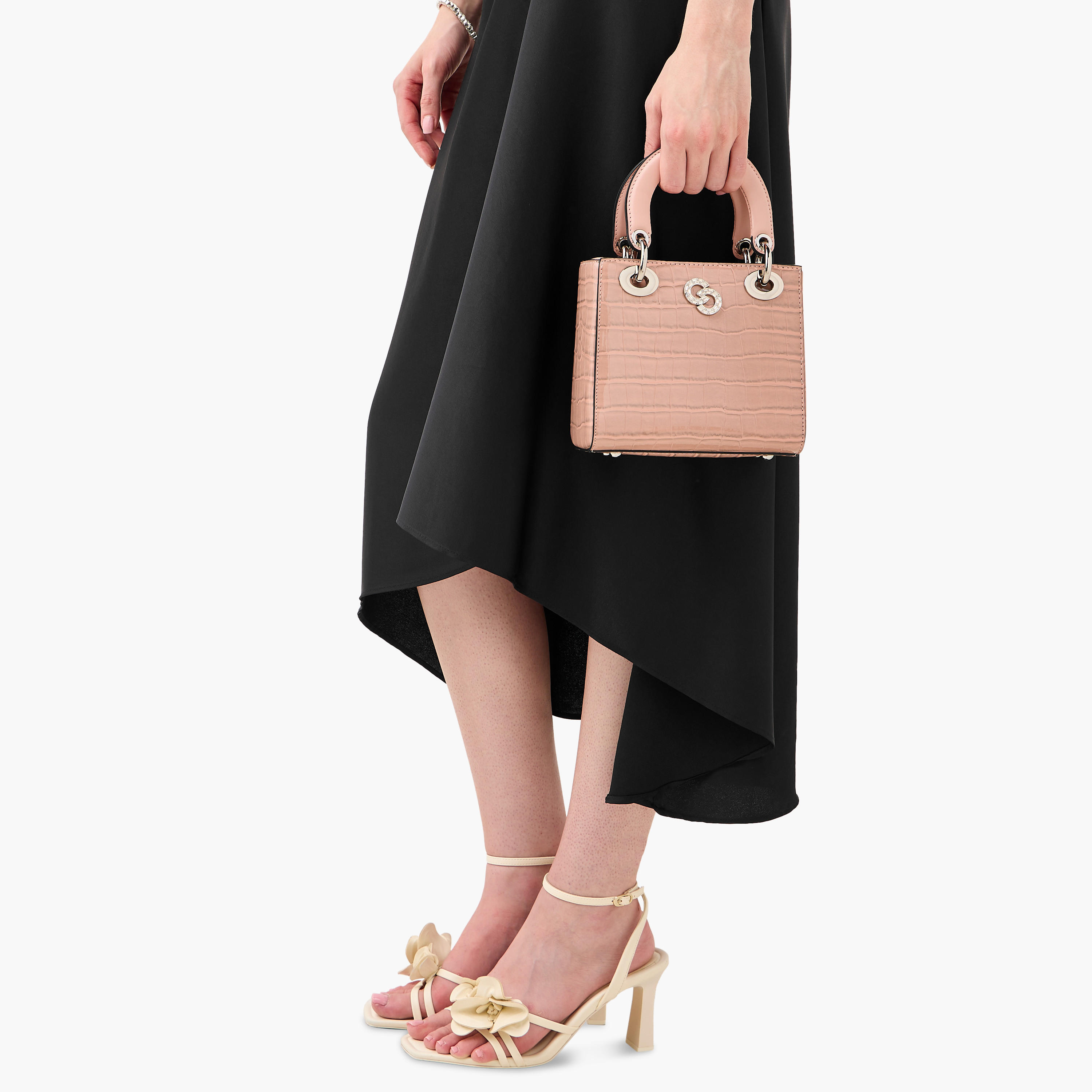 شنطة توتي بارزة الملمس بحزام قابل للفصل وزر إغلاق من سيليست-women-bagsandwallets-handbags-image-9