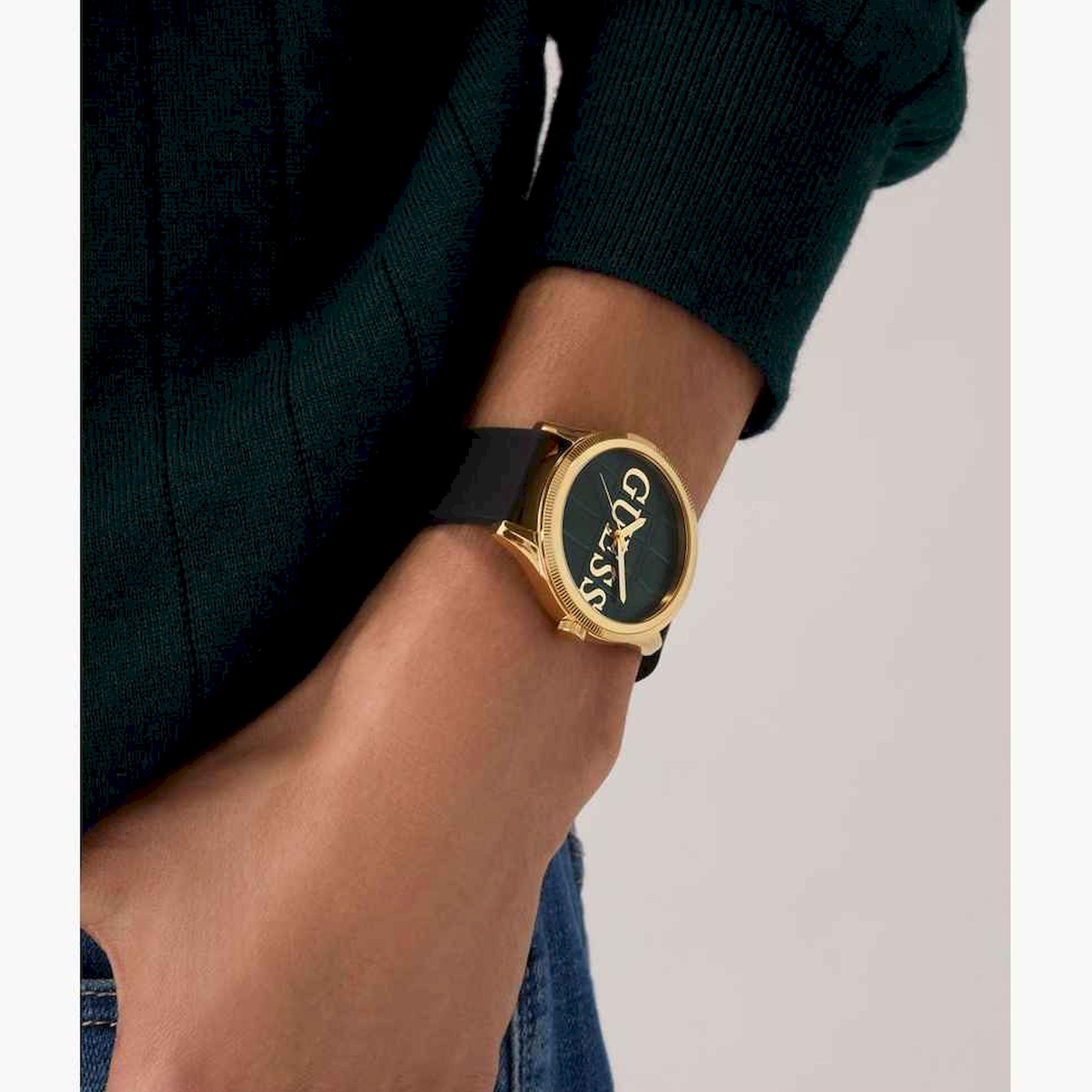 Guess Men's 44MM Black Analog Stainless Steel Strap Watch | GW0887G2-men-watchesandjewellery-watches-image-5