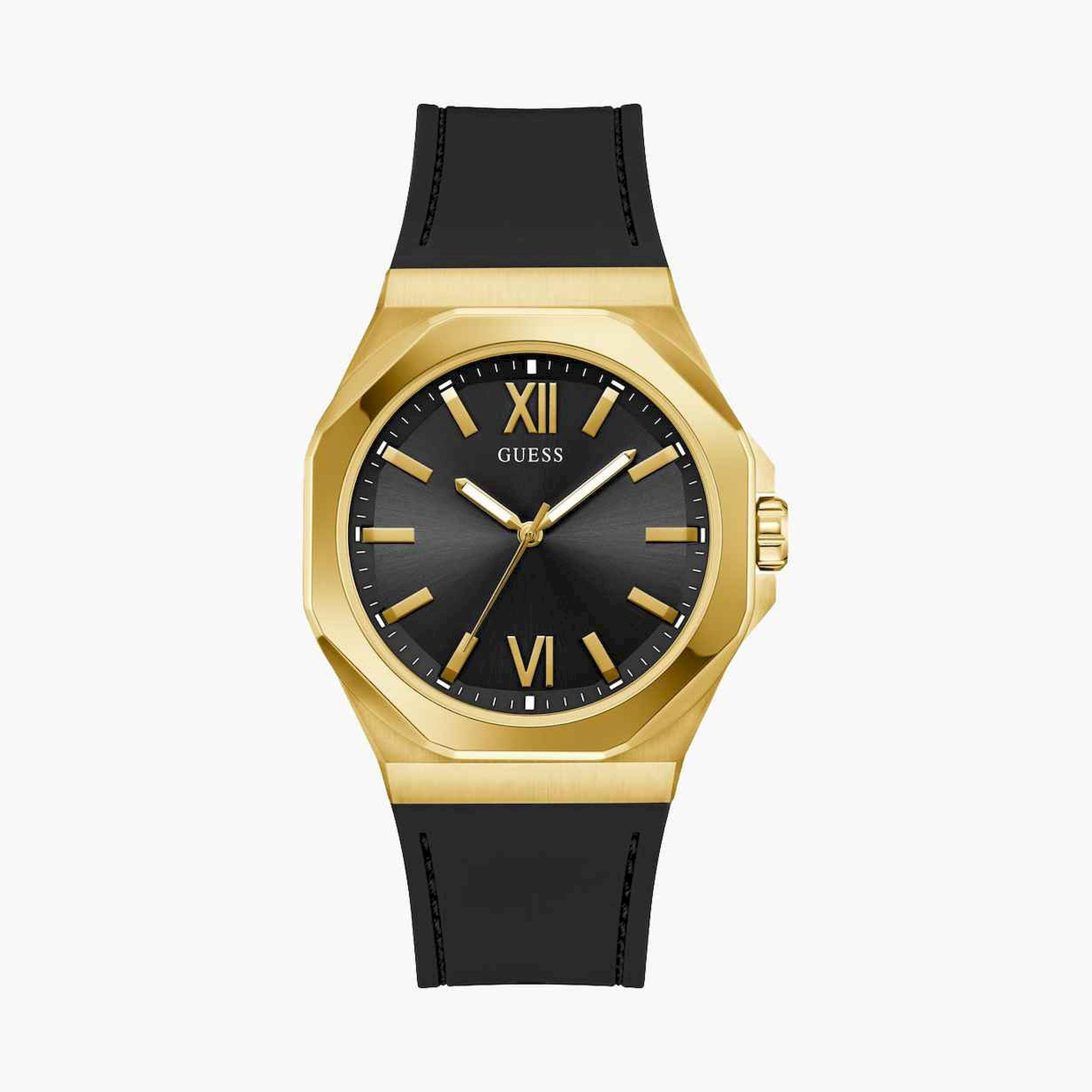 Guess Men's 42MM Black Analog Stainless Steel Strap Watch | GW0850G2-men-watchesandjewellery-watches-image-1