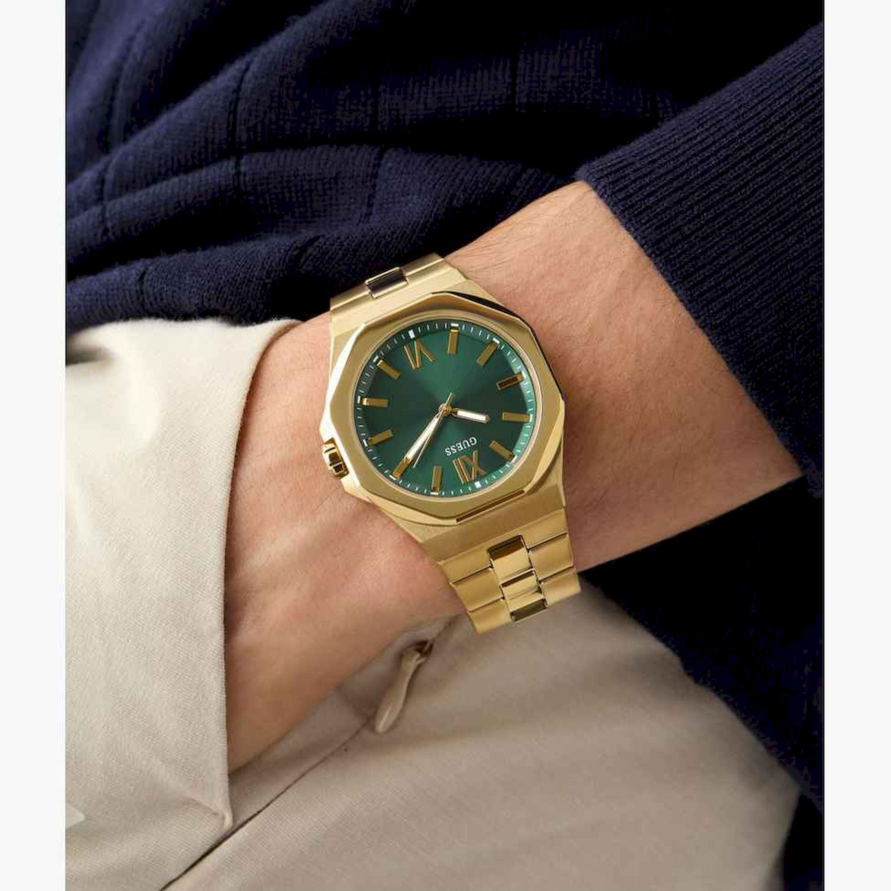 غيس- ساعة تناظرية للرجال سوار ستانلس ستيل 42مم لون ذهبي | GW0849G2-men-watchesandjewellery-watches-image-2